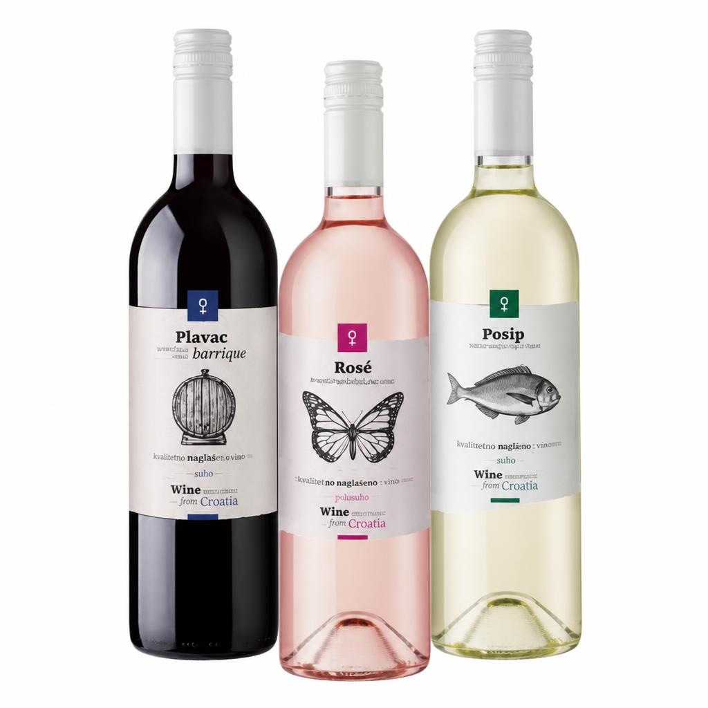 Crno, bijelo ili rosé kvalitetno vino 0,75 l Winegreetings - Akcija u trgovini Plodine