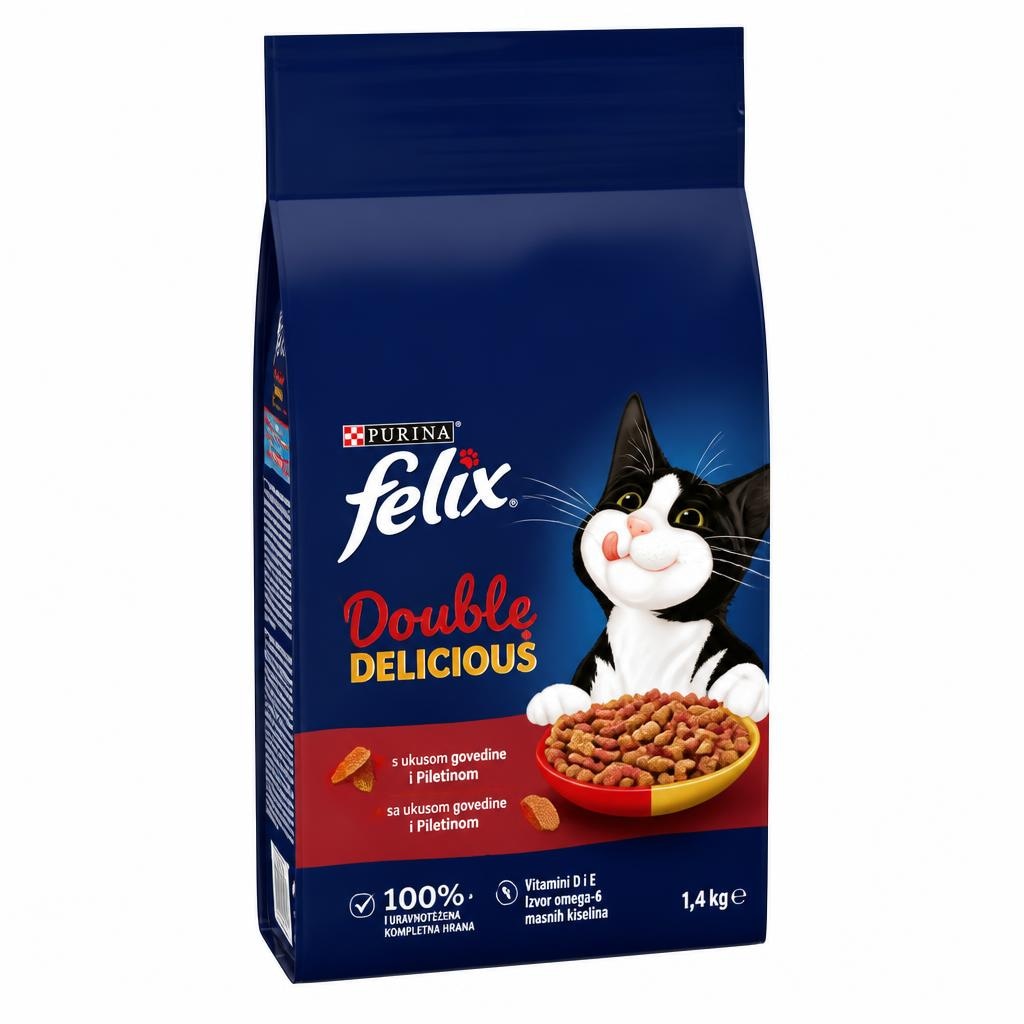 Felix Double Delicious hrana za mačke 1,4 kg Akcija u trgovini Plodine