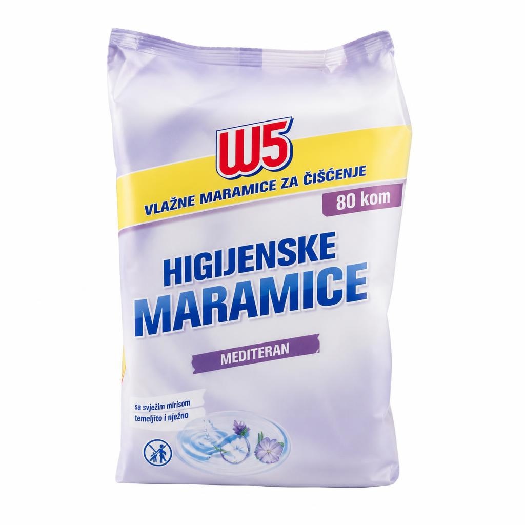 W5 vlažne maramice 80 kom Akcija u trgovini Lidl