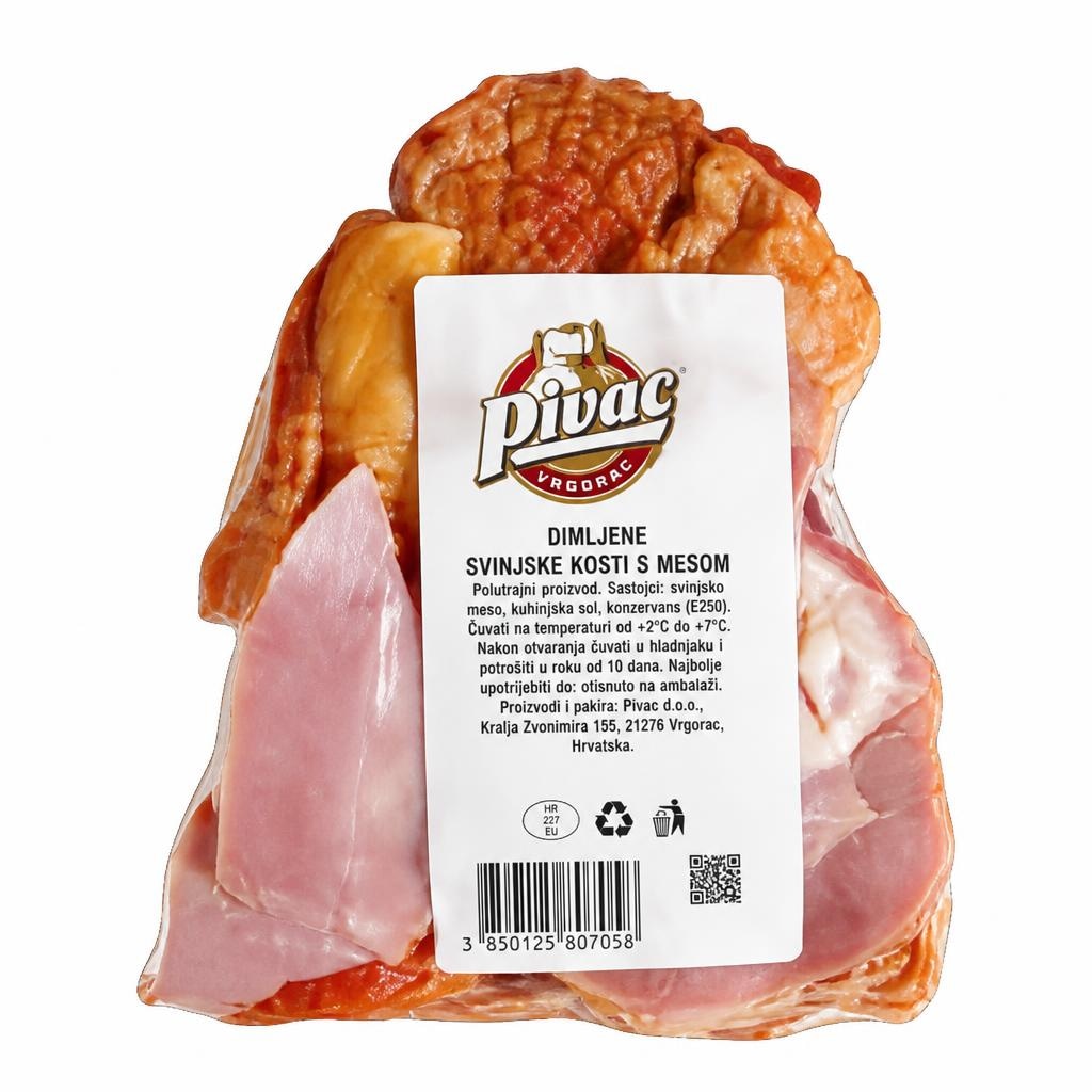 Plodine dimljene svinjske kosti s mesom 1 kg Akcija u trgovini Plodine
