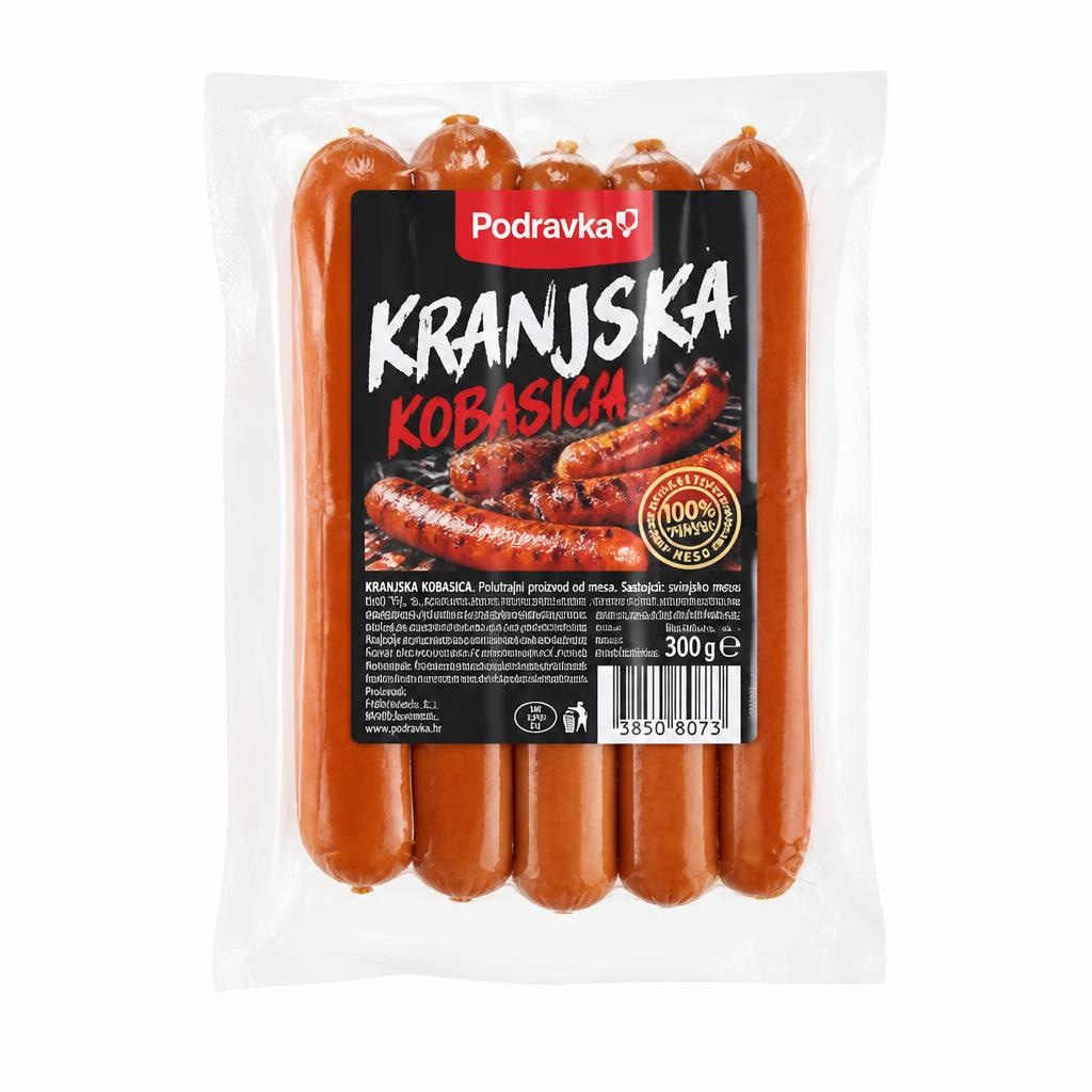 Kranjska kobasica Podravka - Akcija u trgovini KTC