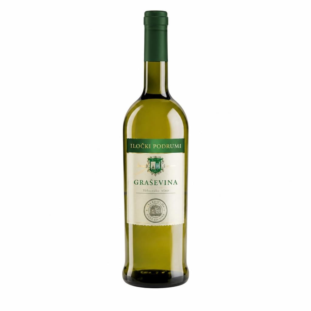 Iločki vinogradi Graševina vino 1 l Akcija u trgovini Bakmaz