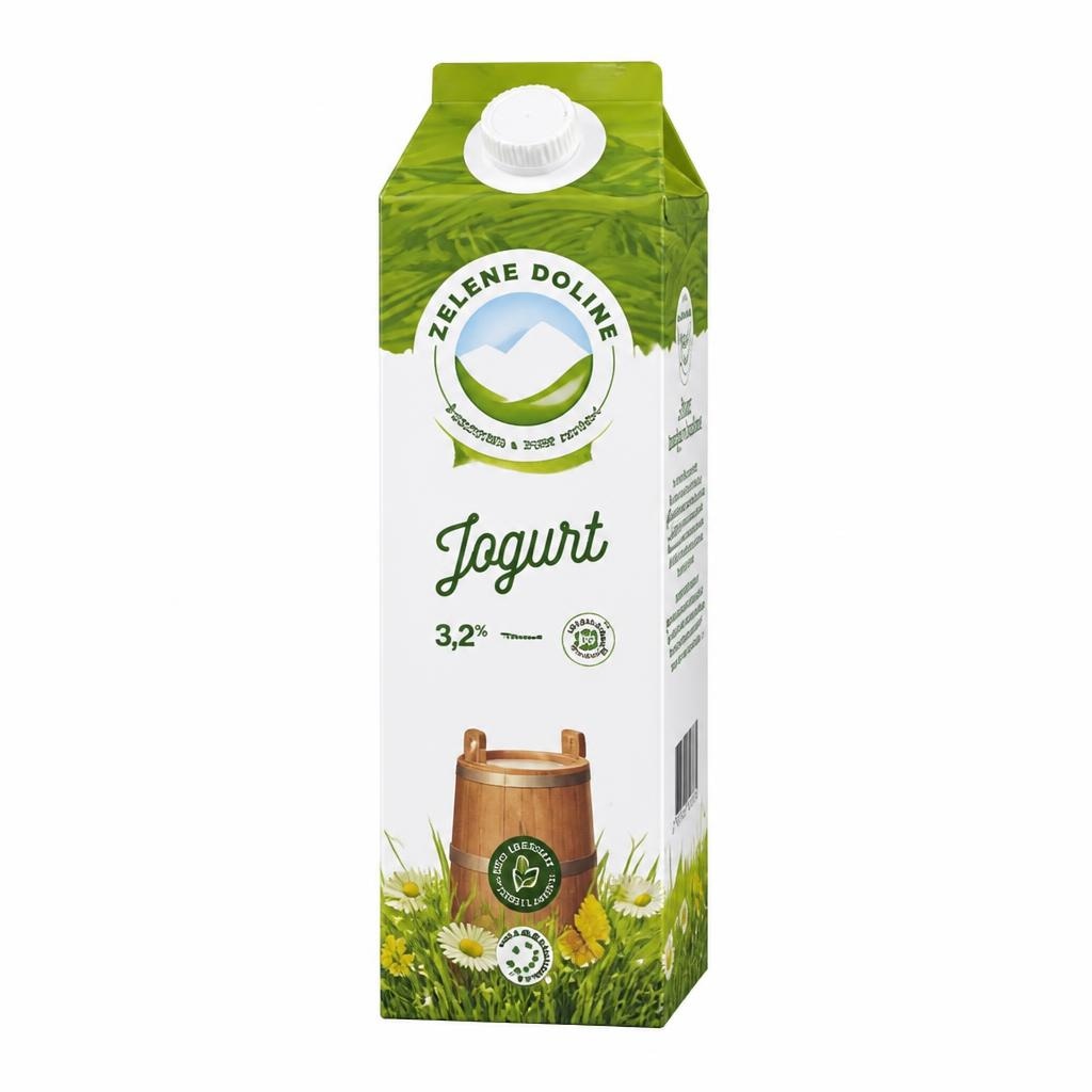Tekući jogurt 1 kg Zelene Doline Akcija u trgovini KTC