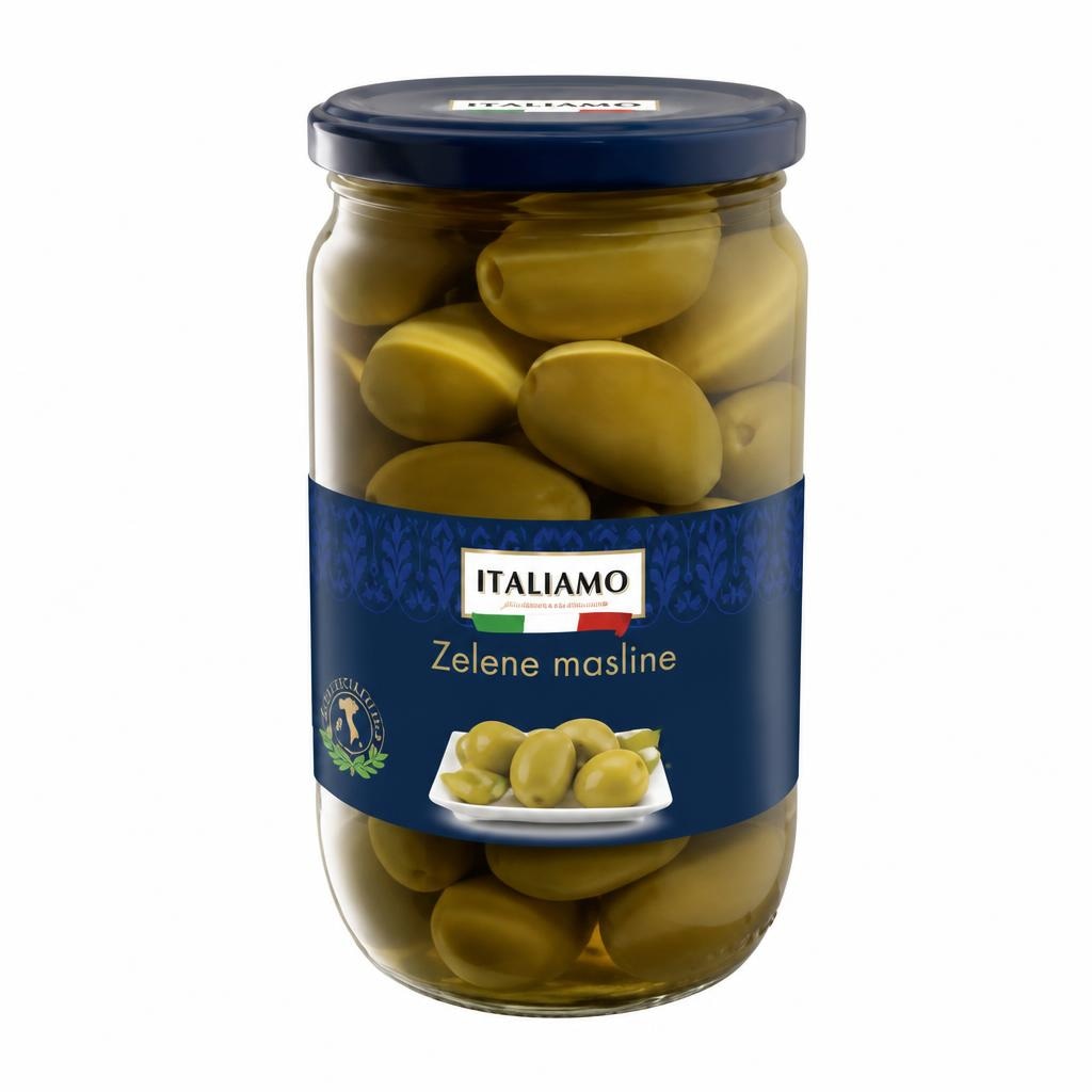 ITALIAMO Zelene masline 420 g (ocijeđene mase) - Akcija u trgovini Lidl