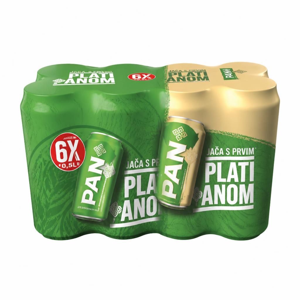 Pan pivo 6x0,5 l Akcija u trgovini Konzum