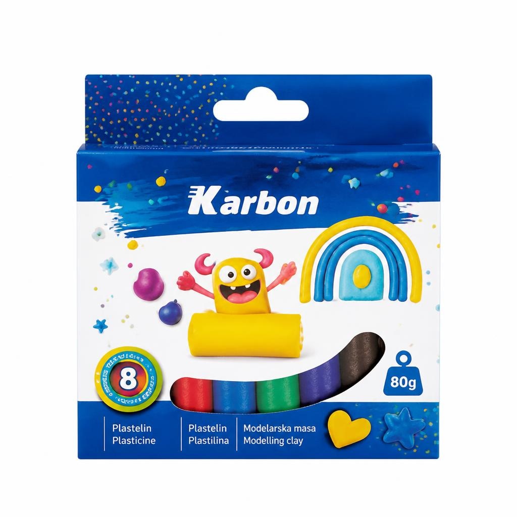 Karbon Plastelin 8 komada u setu Akcija u trgovini Lidl