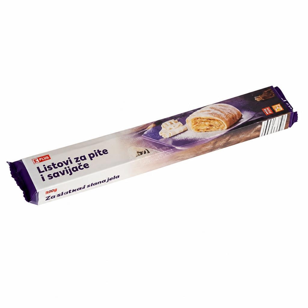 K Plus listovi za pite i savijače 500 g Akcija u trgovini Konzum