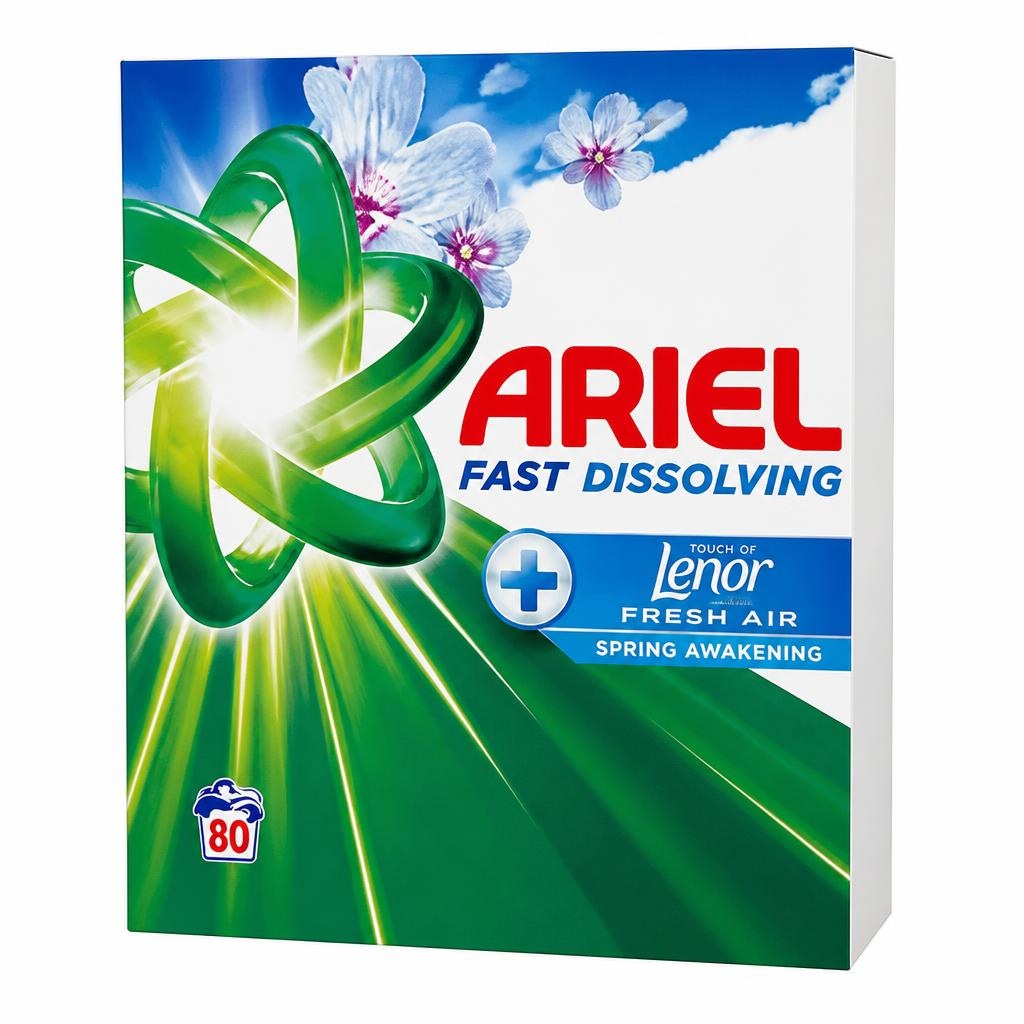 Ariel deterdžent za pranje rublja Fresh Air, Touch of Lenor Spring Awakening 4,40 kg / 80 pranja Akcija u trgovini Interspar