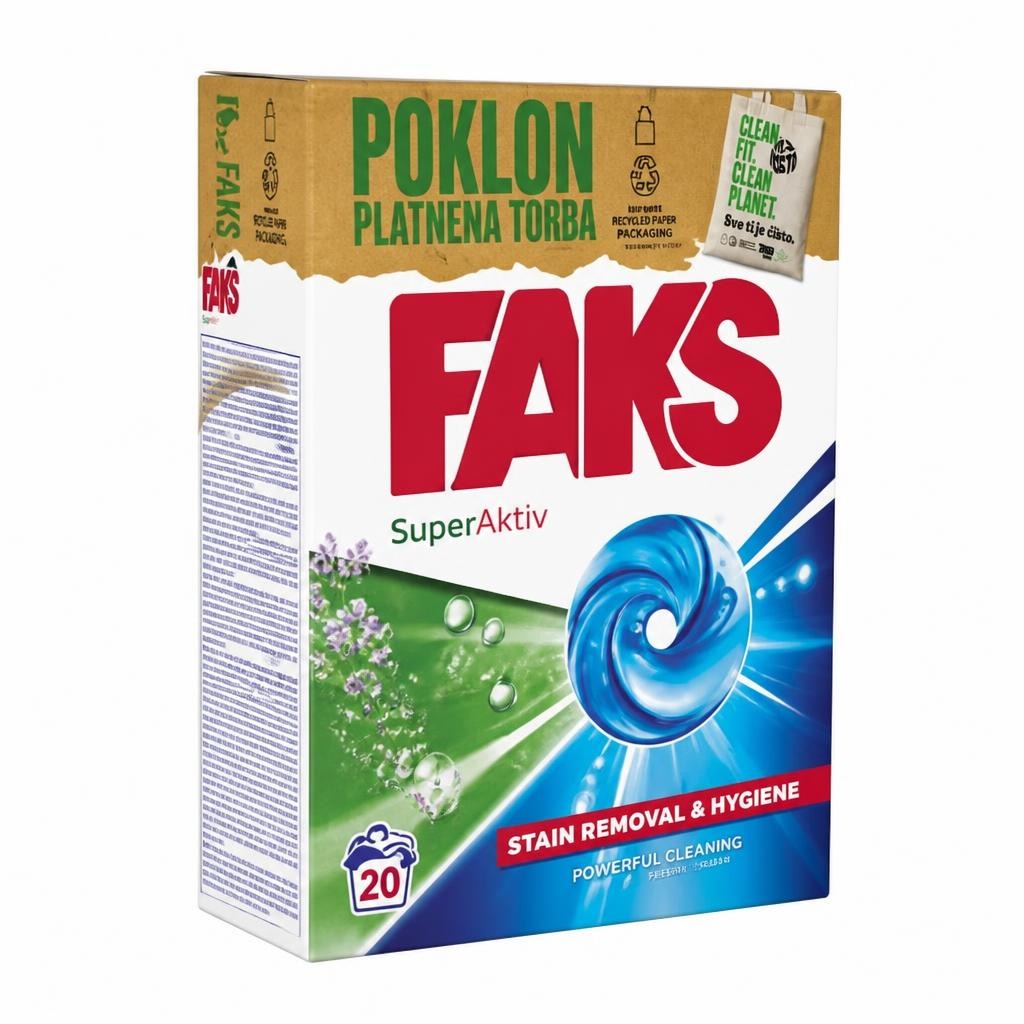 Faks deterdžent 4,95kg=90 pranja Akcija u trgovini Konzum