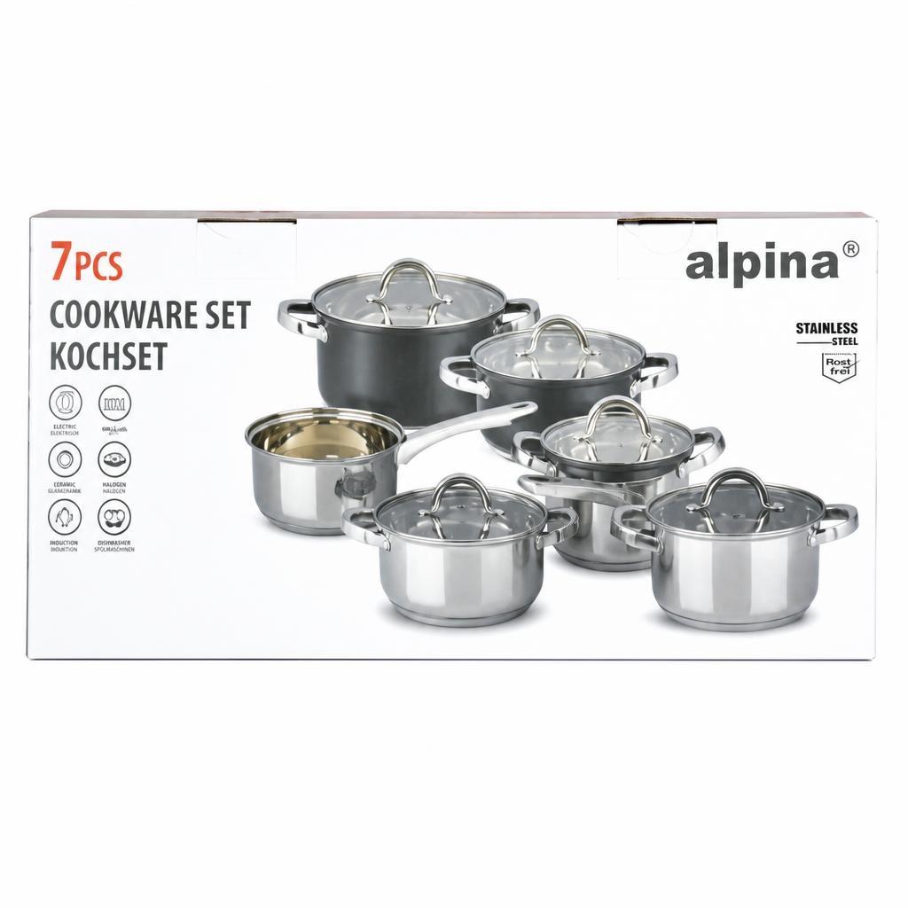 Set posuđa Alpina 1 pakiranje - Akcija u trgovini Boso