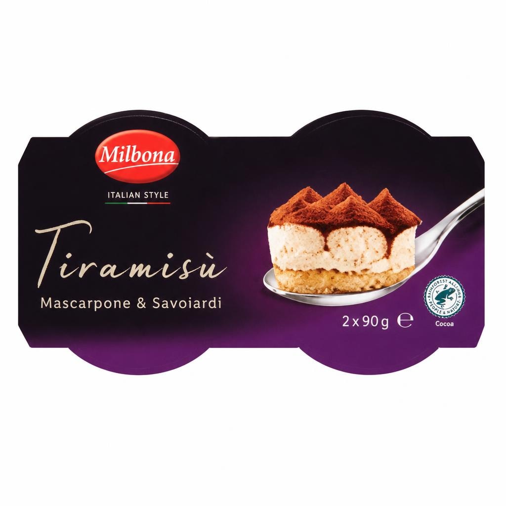 Milbona Talijanski desert 4 x 80 g ili 4 x 90 g - Akcija u trgovini Lidl