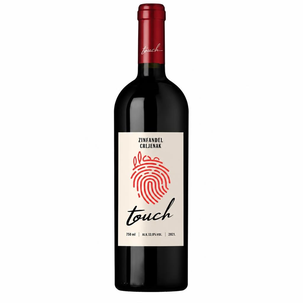 Zinfandel Crljenak, Touch, Dalvina Vino crno 0,75 L Akcija u trgovini Tommy