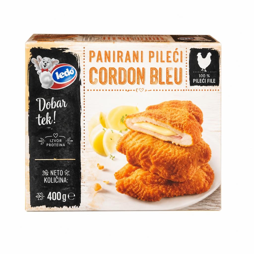 Ledo Panirani pileći cordon bleu 400 g Akcija u trgovini Tommy
