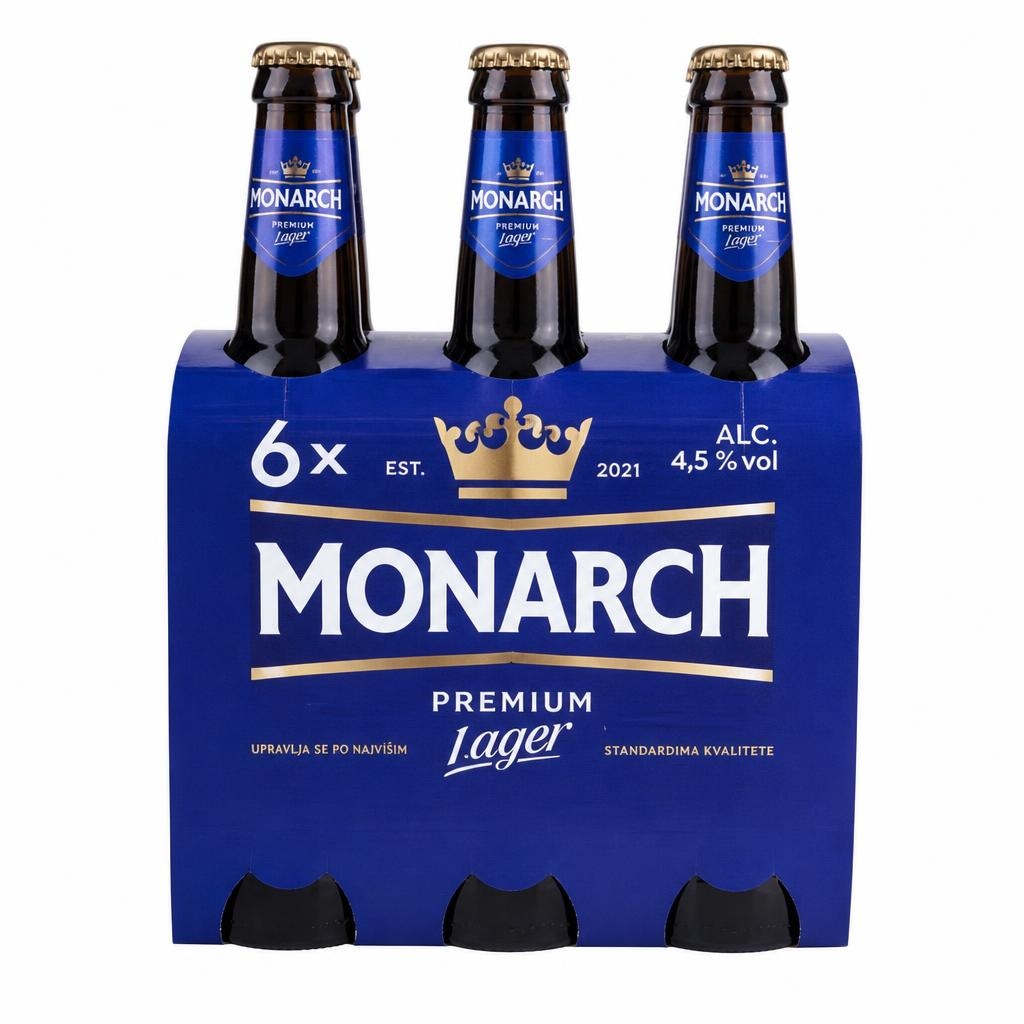 Monarch Svijetlo pivo 6 x 0,33 l Akcija u trgovini Plodine