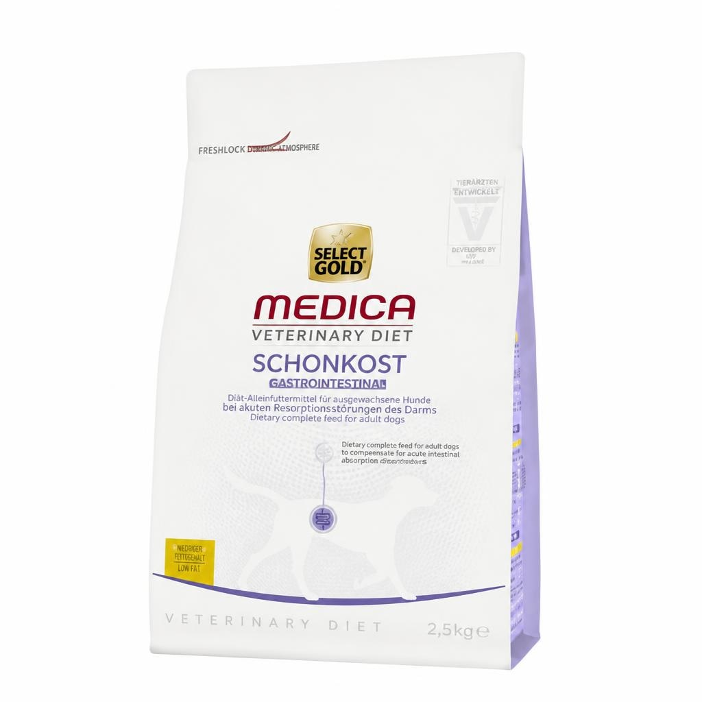SELECT GOLD MEDICA Gastrointestinal Low Fat 2,5 kg Akcija u trgovini Zoo City