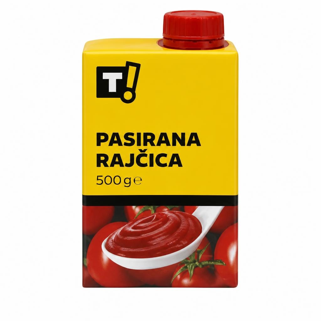 T! Pasirana rajčica 500 g Akcija u trgovini Tommy