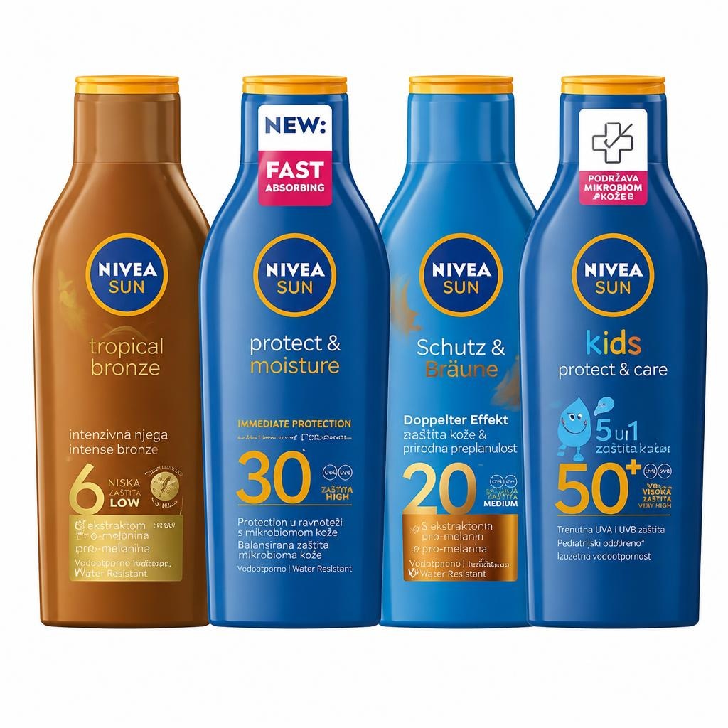 Nivea Sun odabrani proizvodi 100 - 400 ml - Akcija u trgovini Plodine