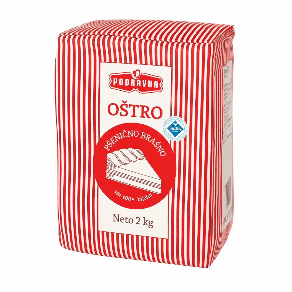 Pšenično brašno Podravka 2 kg Akcija u trgovini KTC