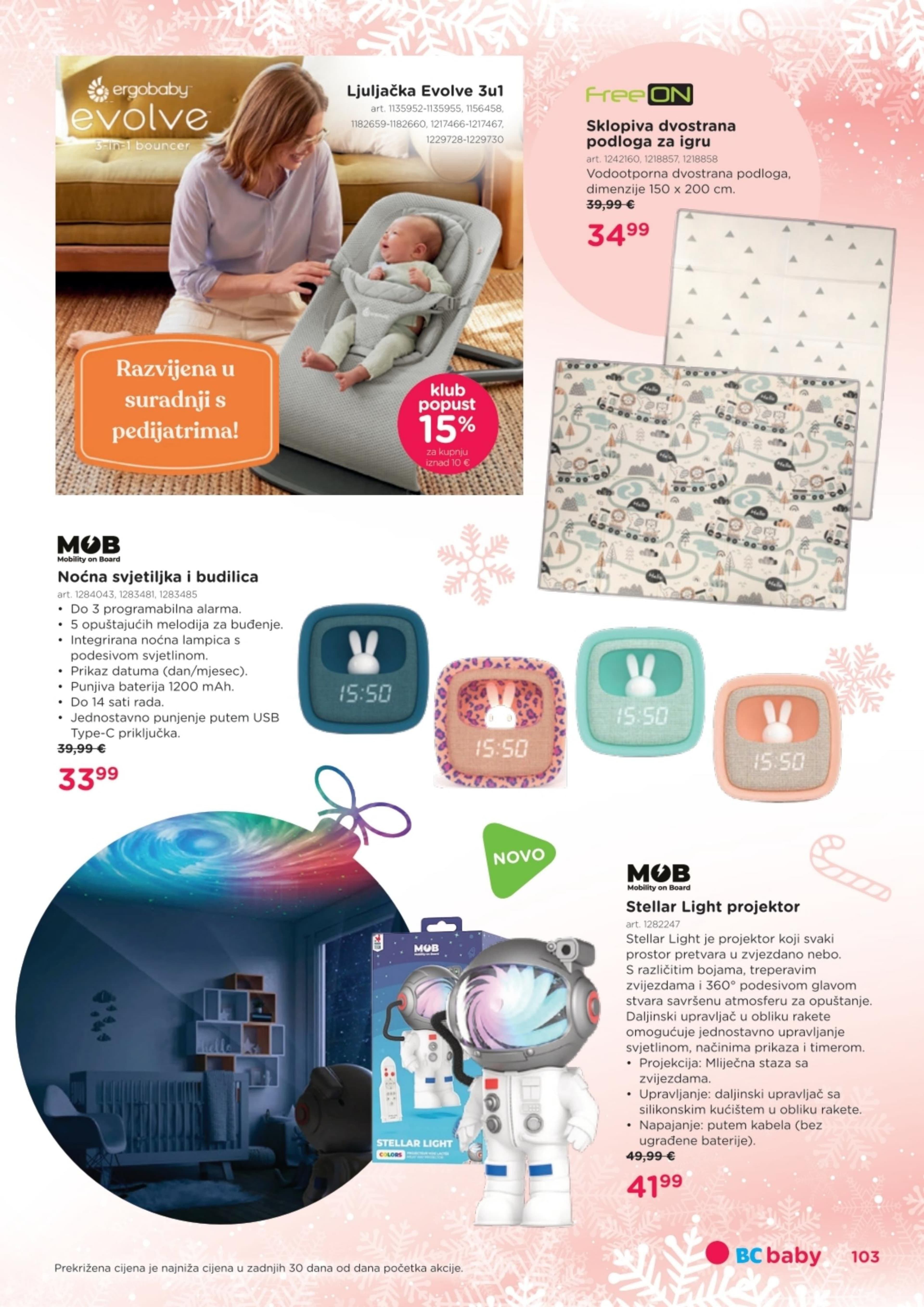 Stranica 103. Baby Center kataloga - Akcije od 14.11. do 06.01.2026.