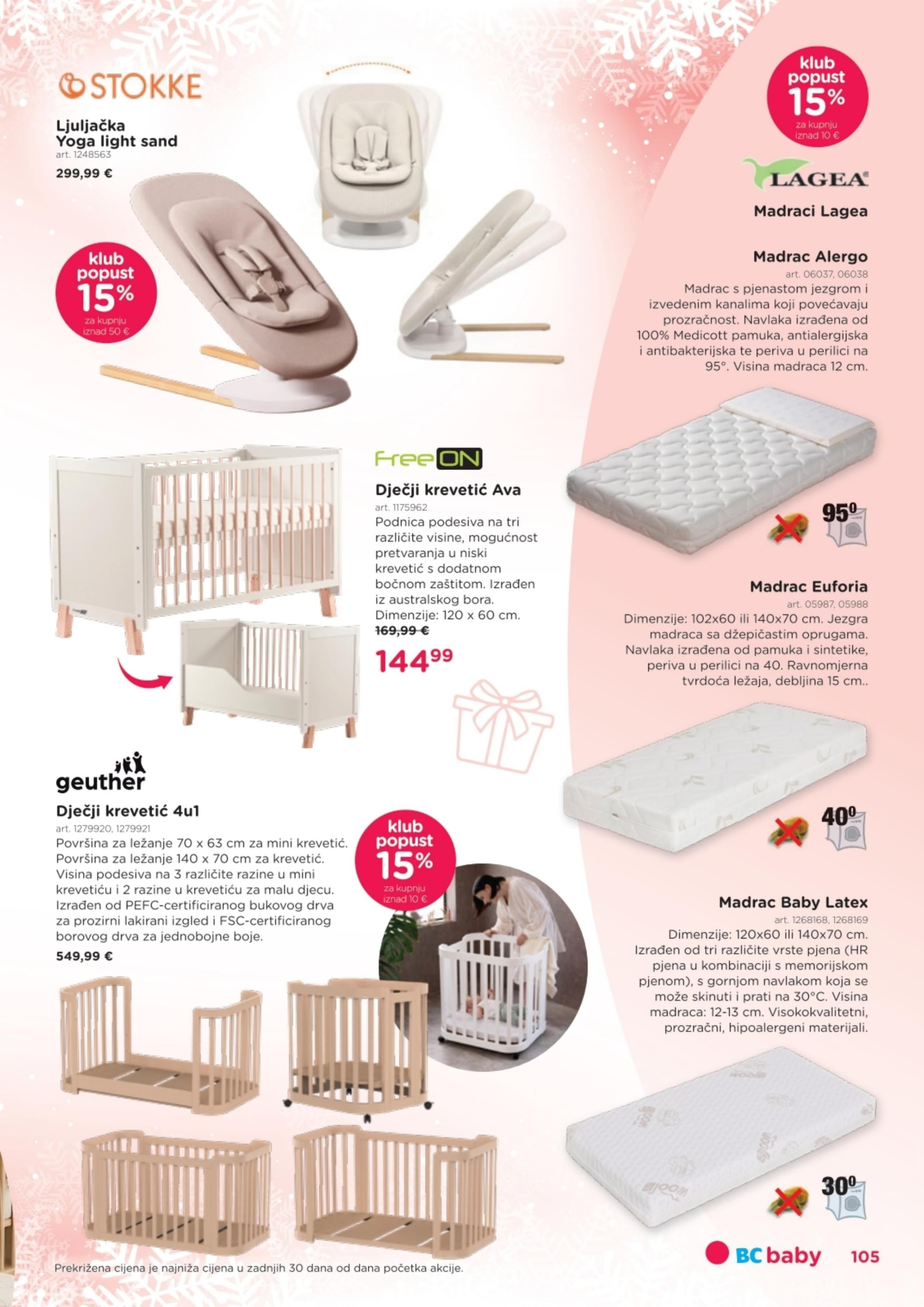 Stranica 105. Baby Center kataloga - Akcije od 14.11. do 06.01.2026.