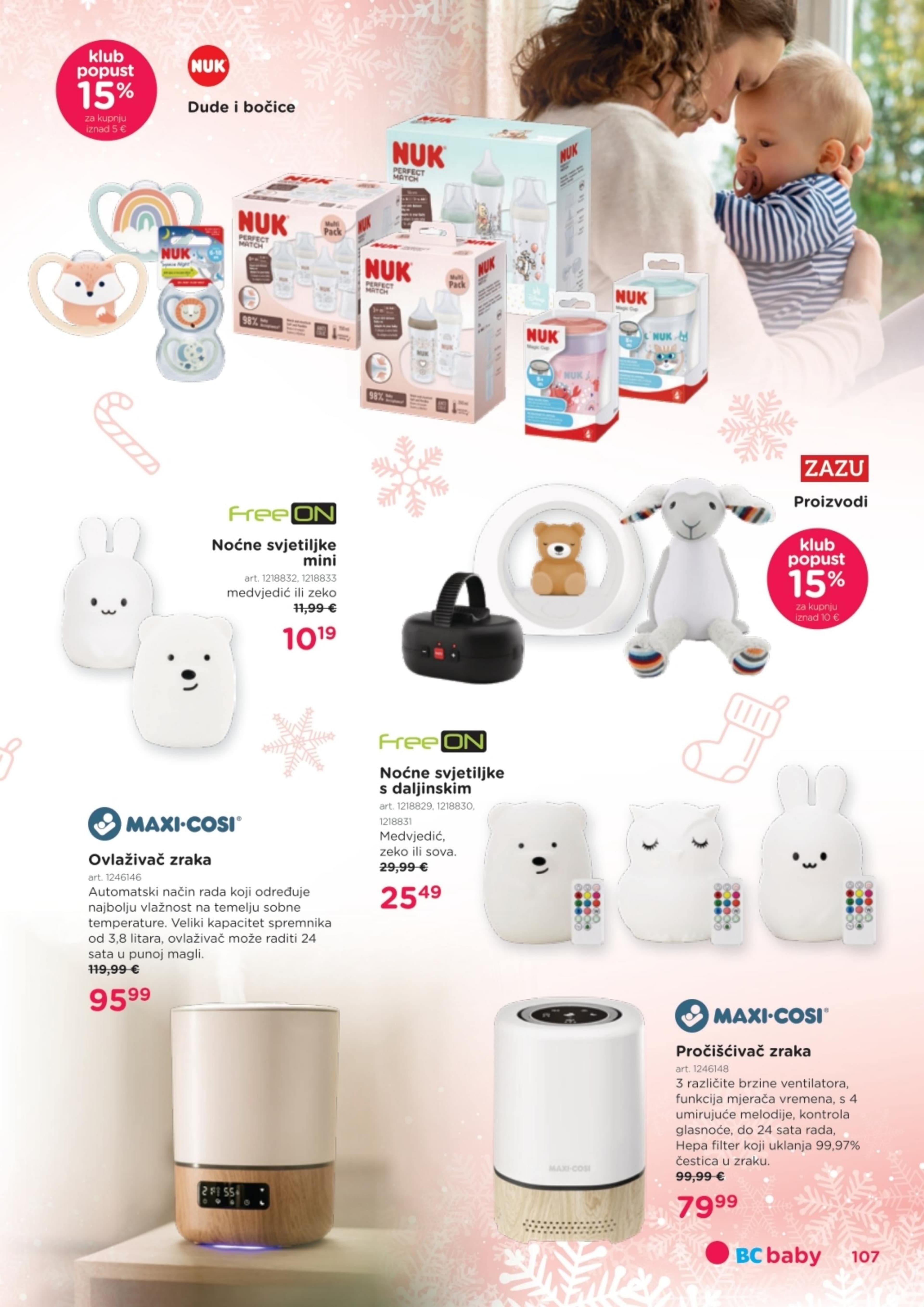 Stranica 107. Baby Center kataloga - Akcije od 14.11. do 06.01.2026.