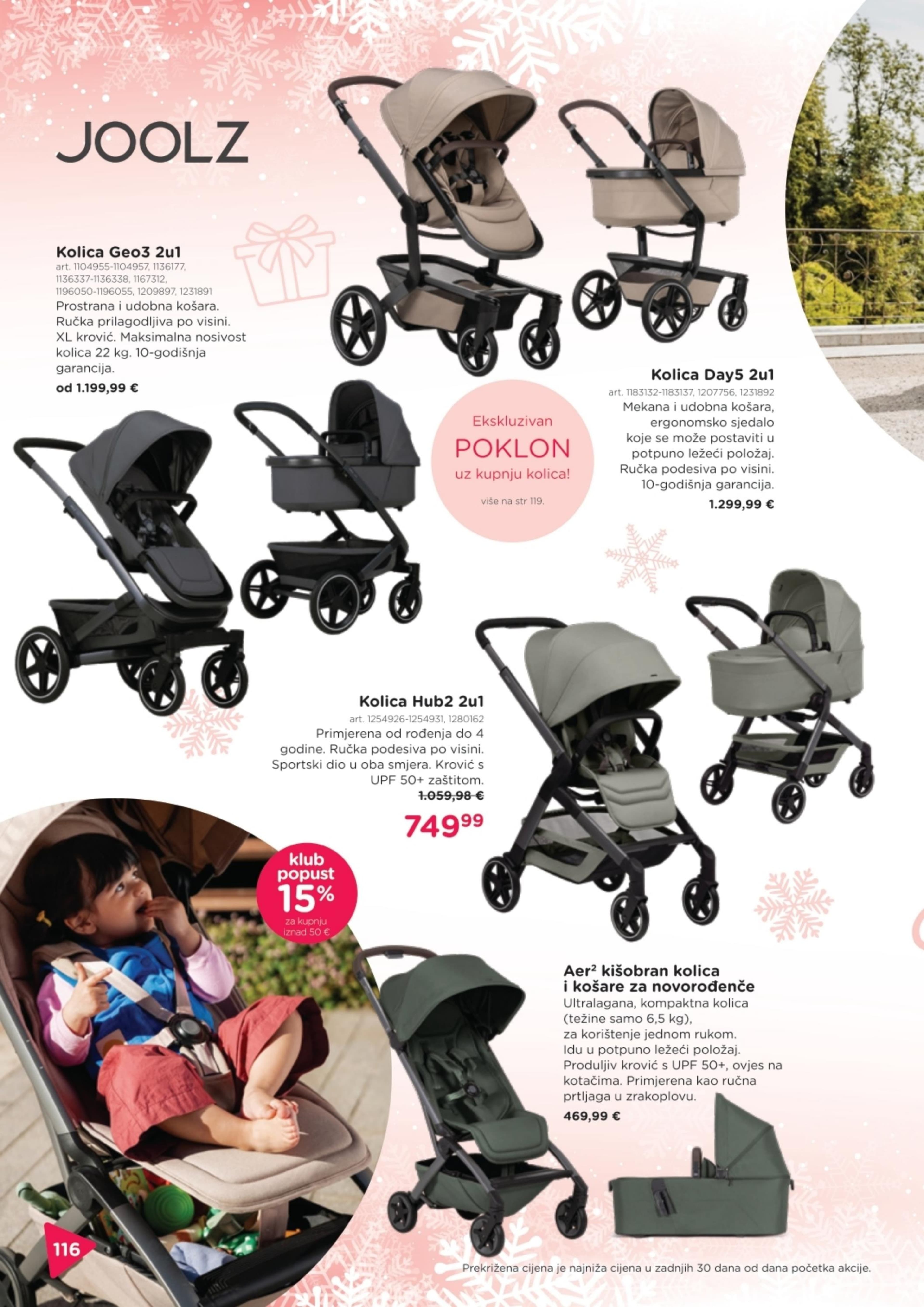 Stranica 116. Baby Center kataloga - Akcije od 14.11. do 06.01.2026.