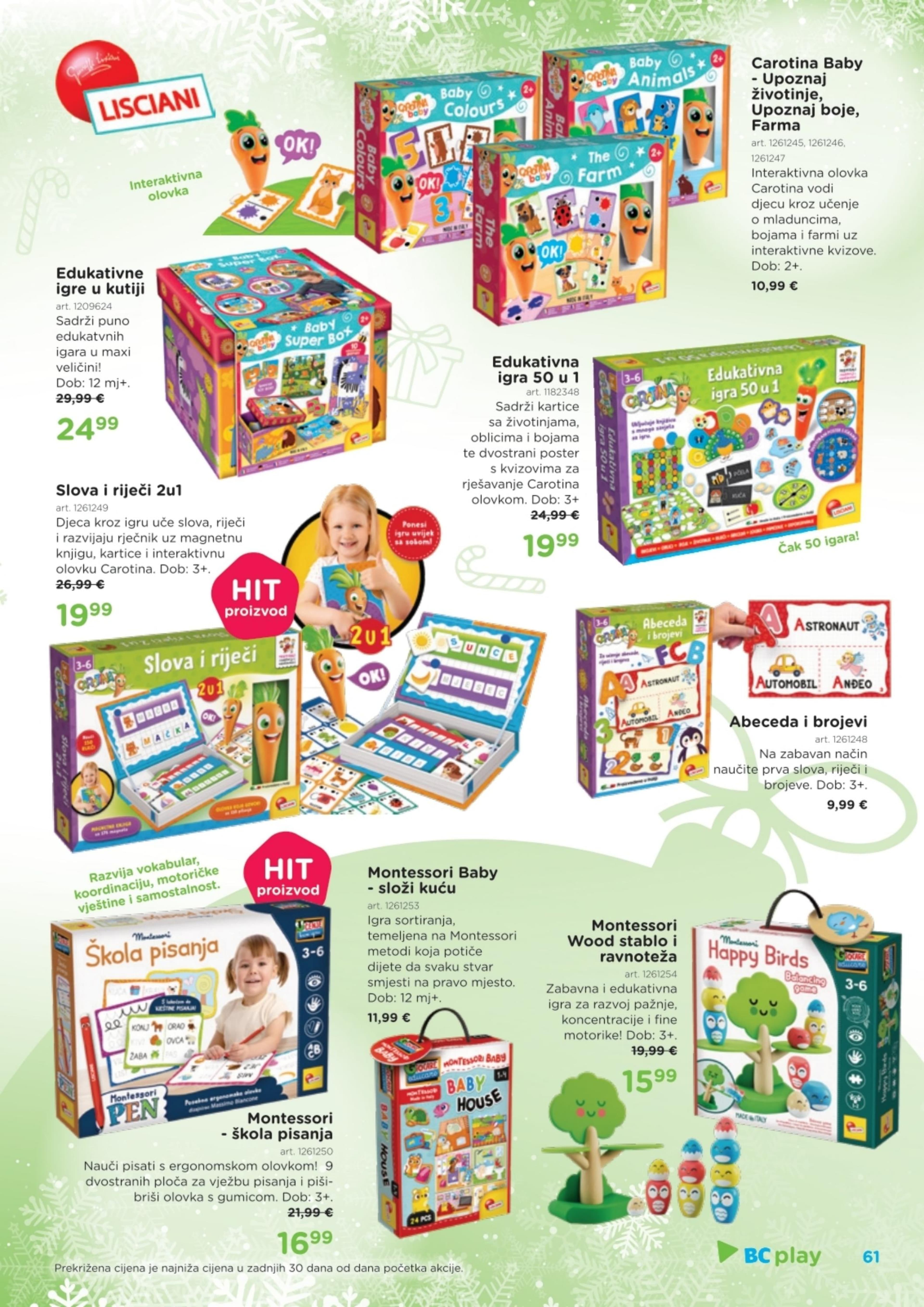 Stranica 61. Baby Center kataloga - Akcije od 14.11. do 06.01.2026.