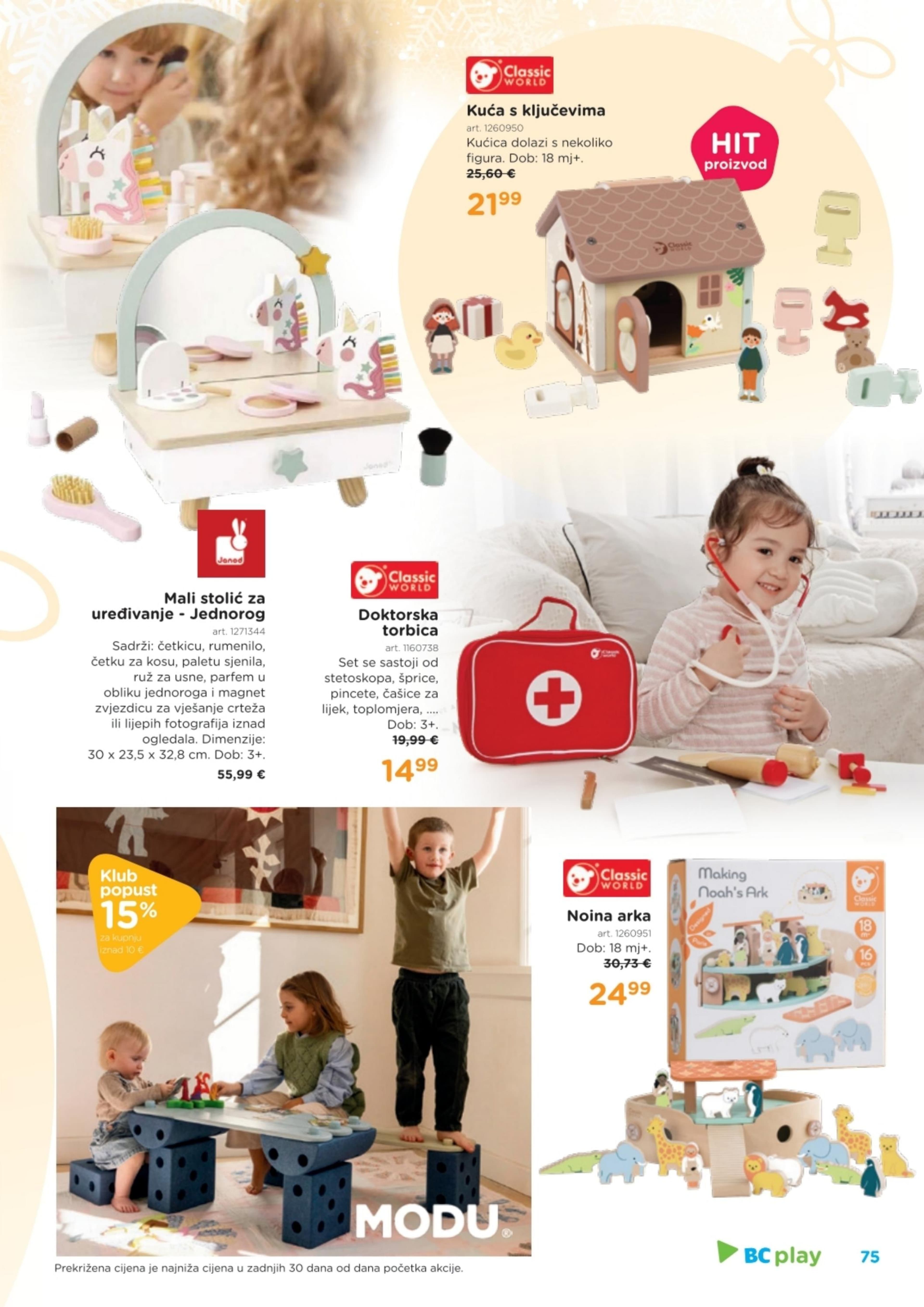 Stranica 75. Baby Center kataloga - Akcije od 14.11. do 06.01.2026.