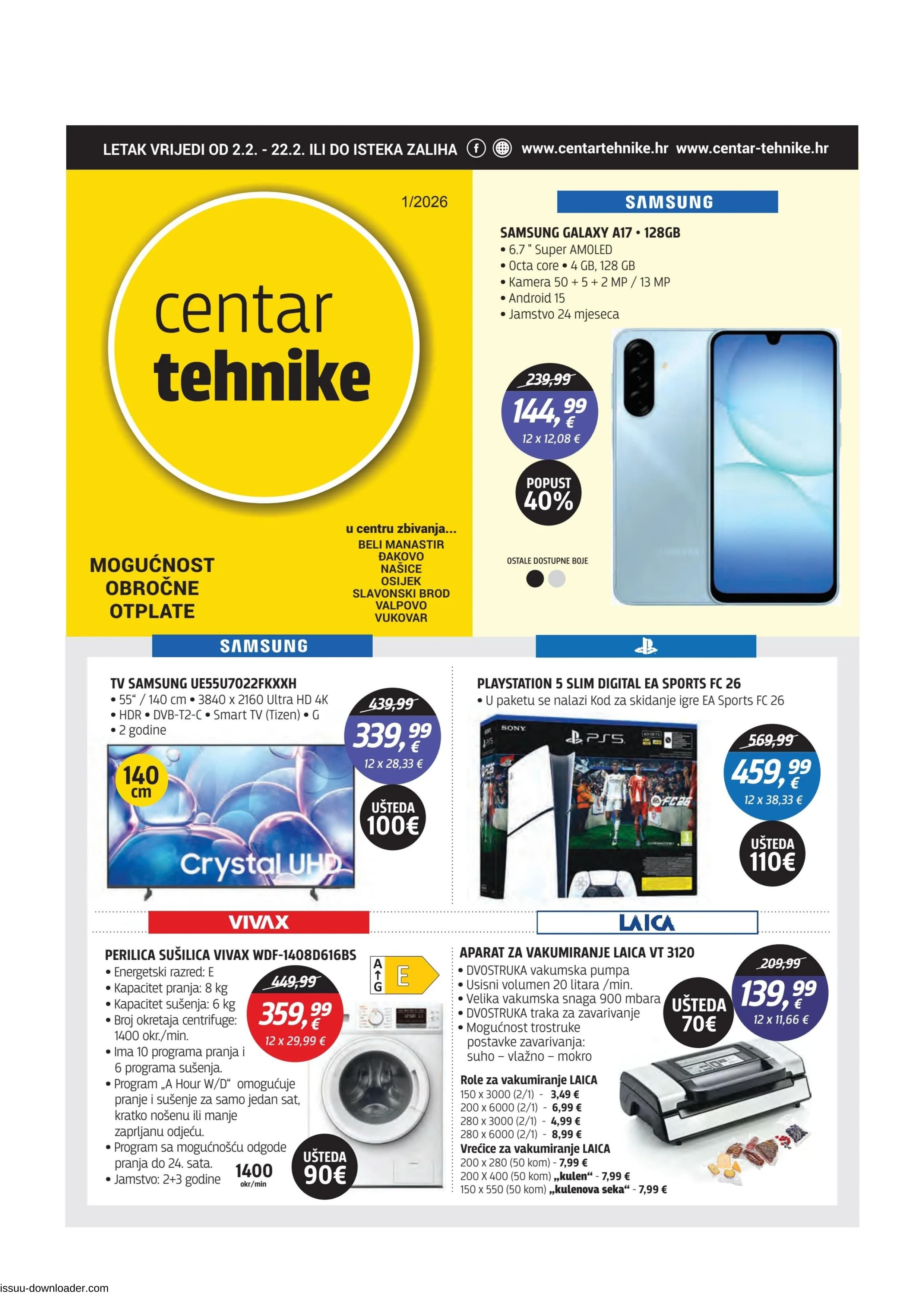 Stranica 1. Centar Tehnike kataloga - Veljača 2026.