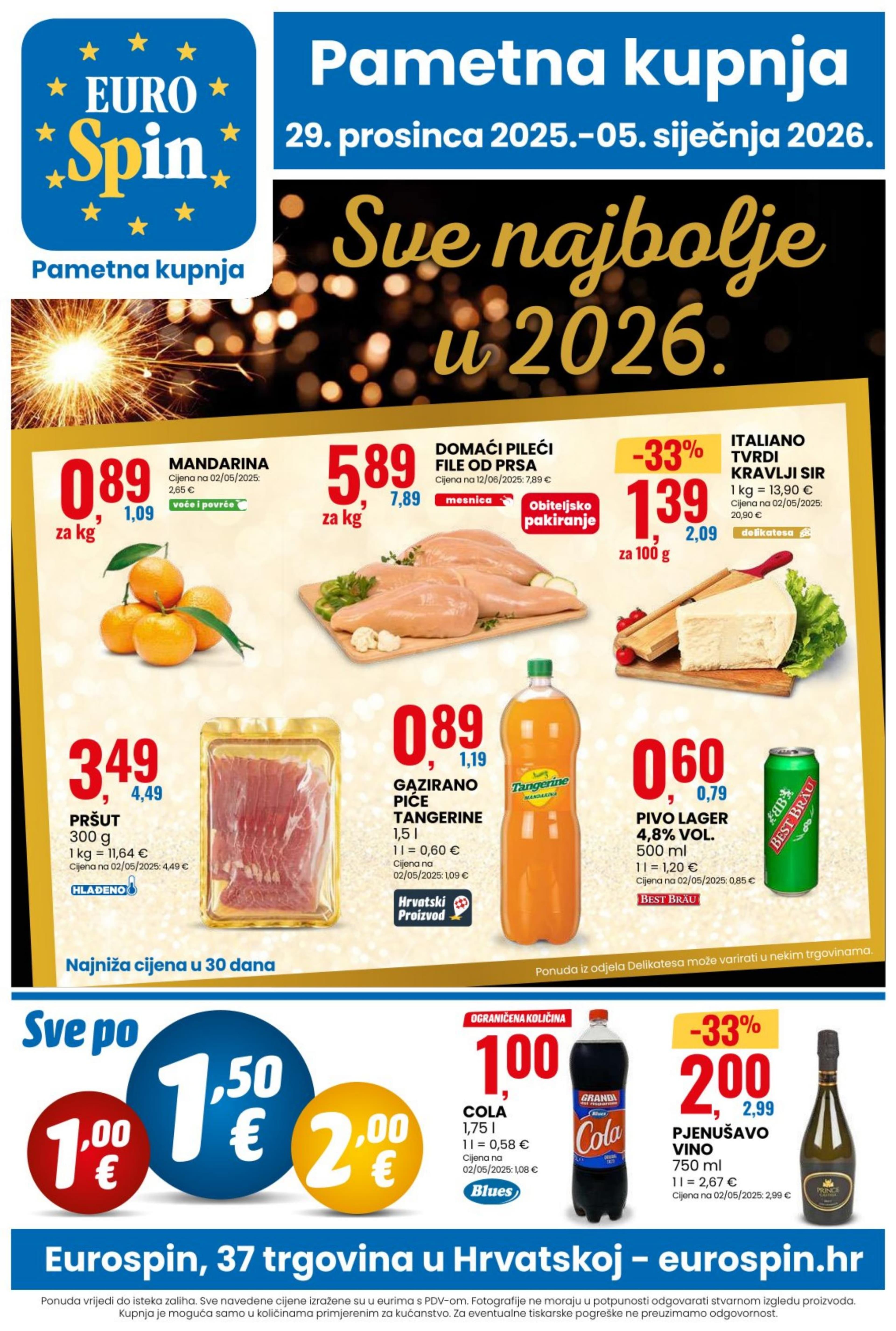 Stranica 1. Eurospin kataloga - Akcije od 29.12. do 05.01.2026.