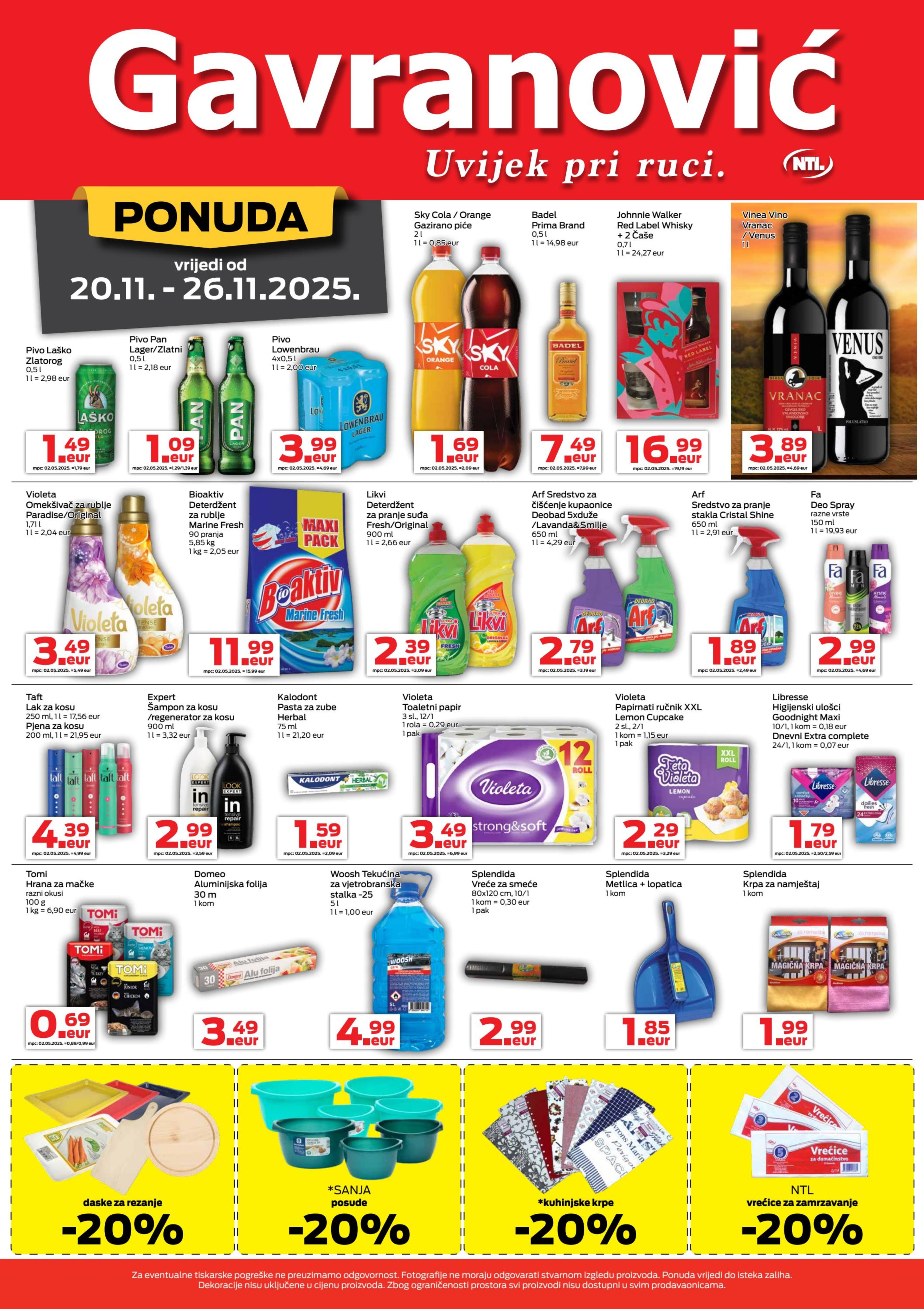 Stranica 4. Gavranović kataloga - Akcije od 20.11. do 26.11.2025.