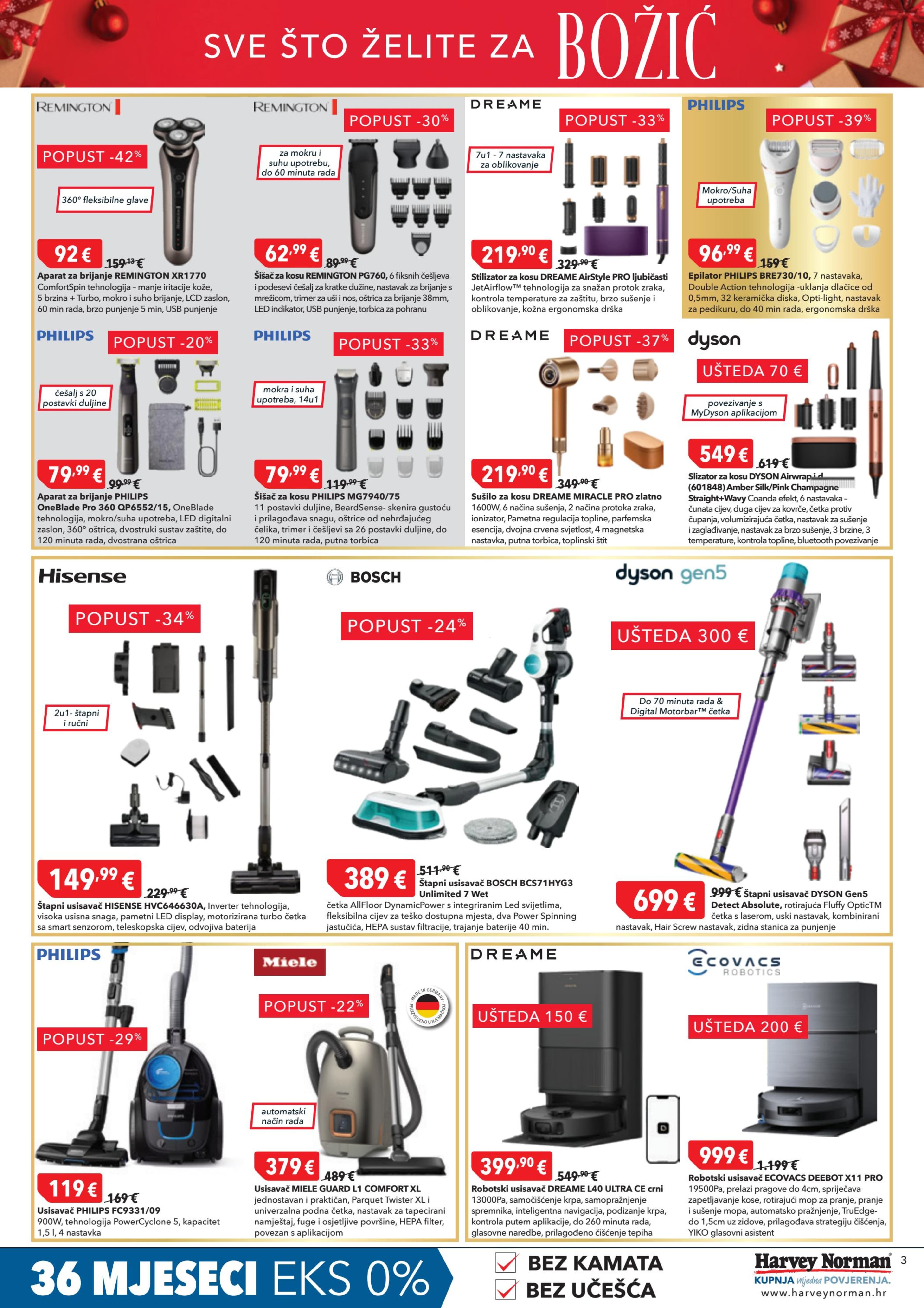 Stranica 3. Harvey Norman kataloga - Akcije od 11.12. do 26.12.2025.