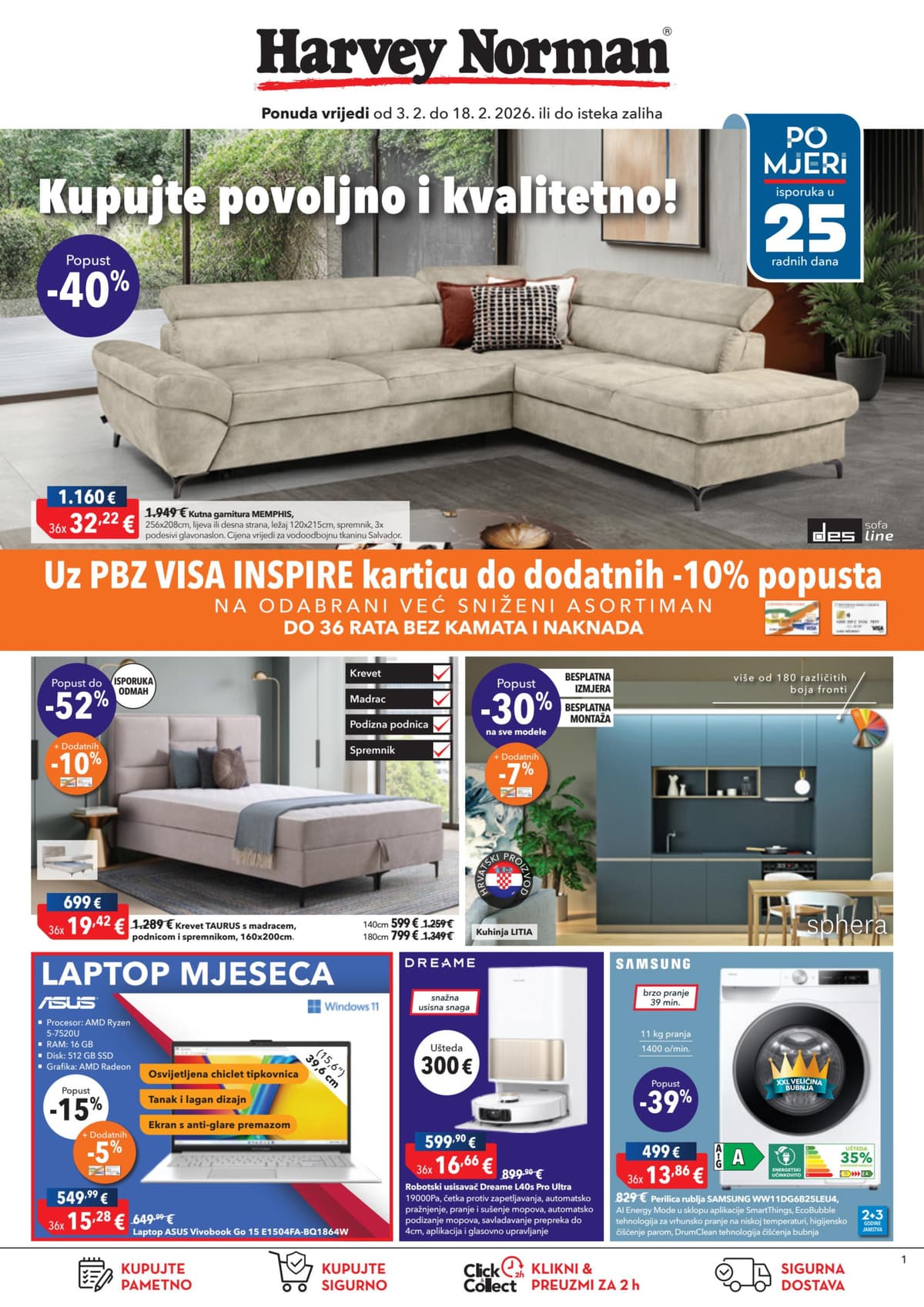 Harvey Norman katalog od 03.02.2026 - Veljača 2026.