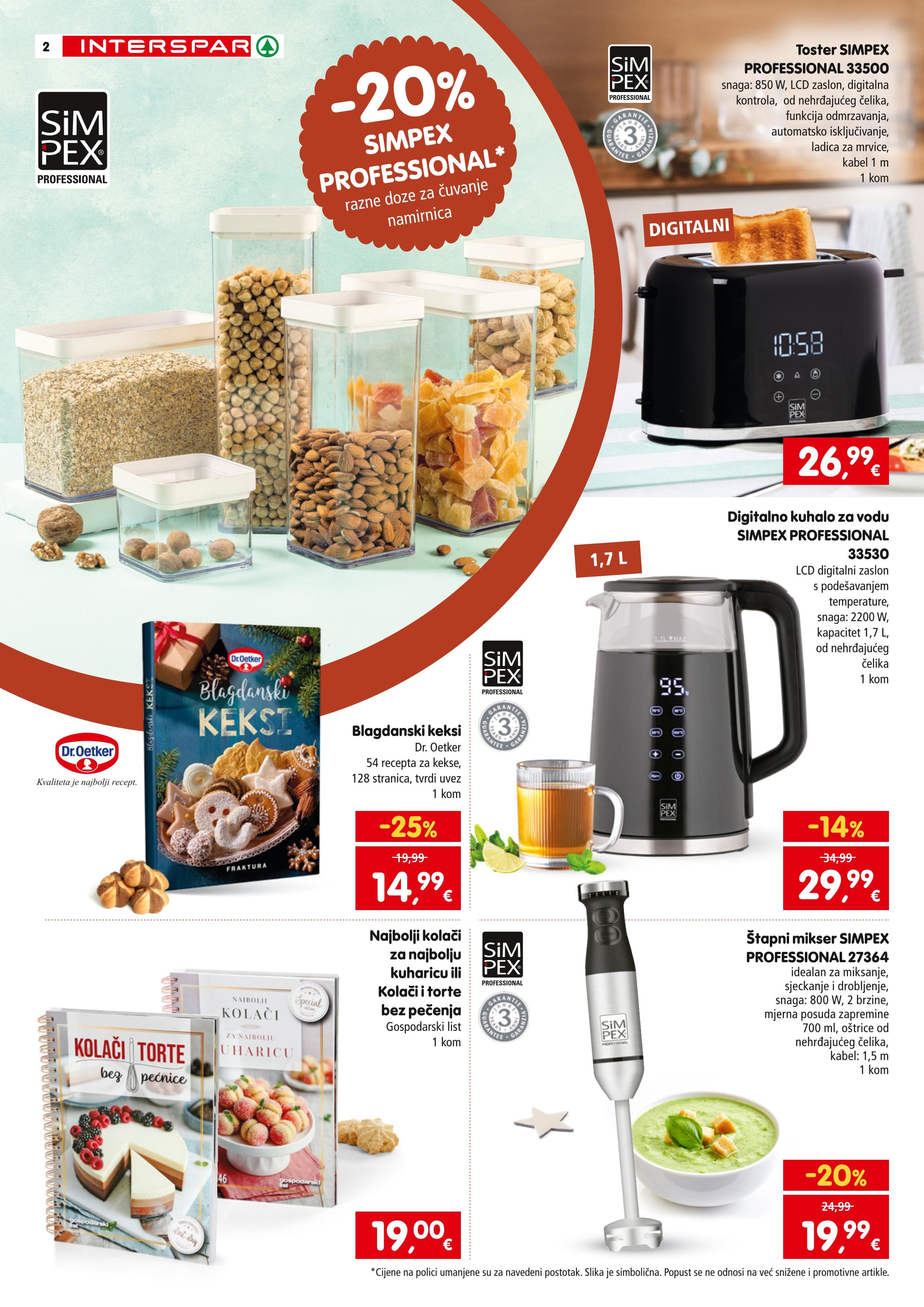Stranica 2. Interspar kataloga - Akcije od 08.10. do 06.01.2026.