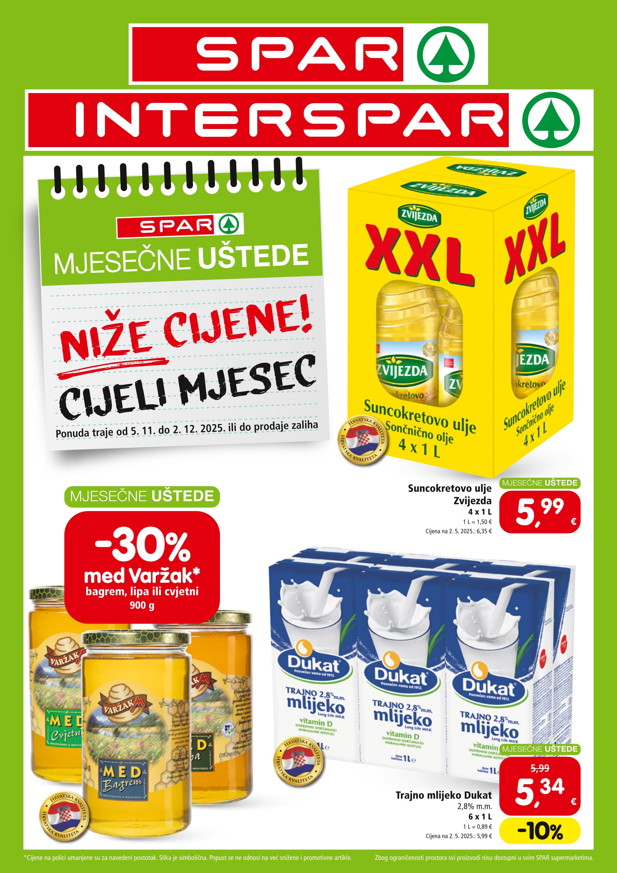 Stranica 1. Interspar kataloga - Akcije od 05.11. do 02.12.2025.