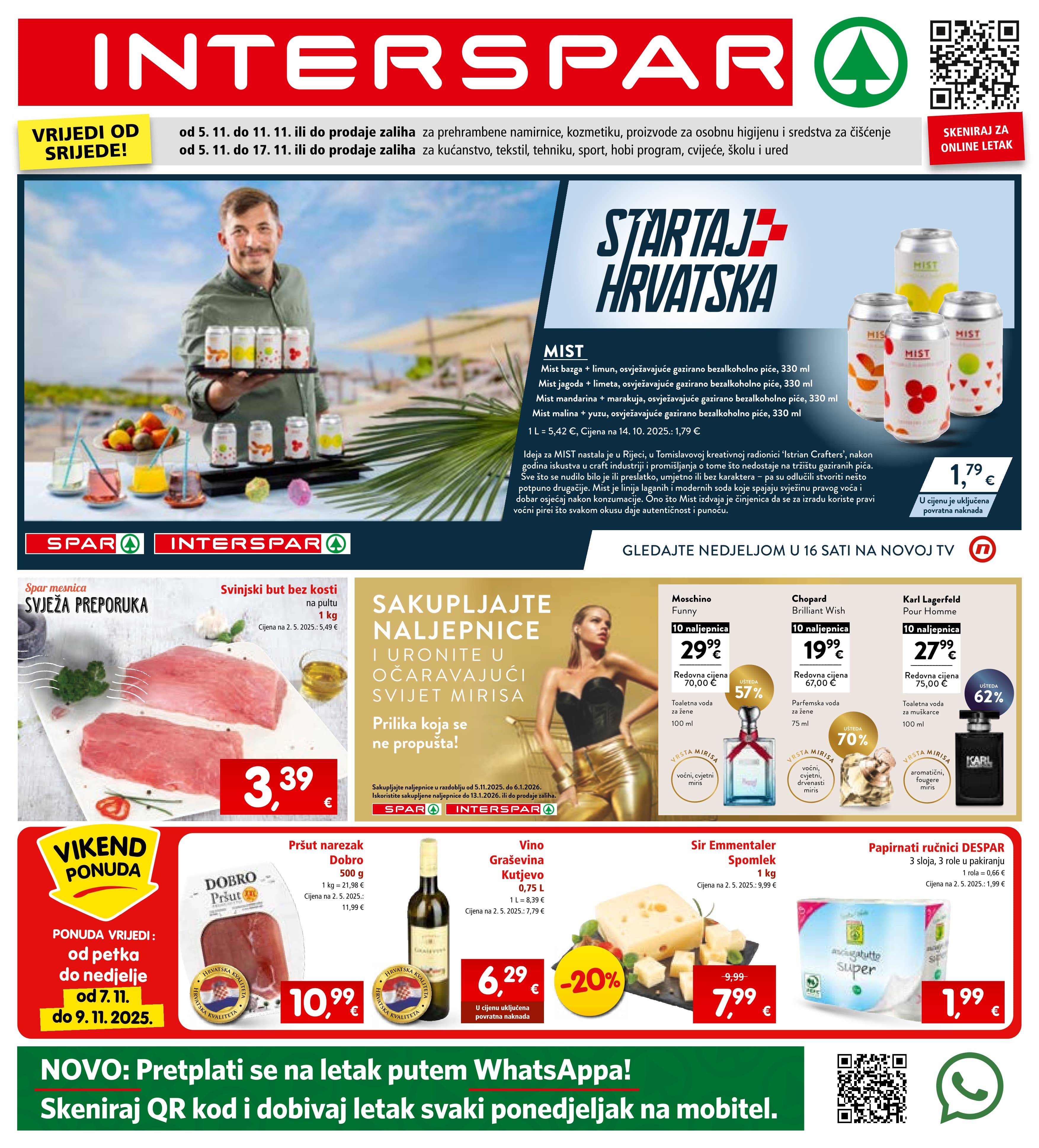 Stranica 1. Interspar kataloga - Akcije od 05.11. do 11.11.2025.