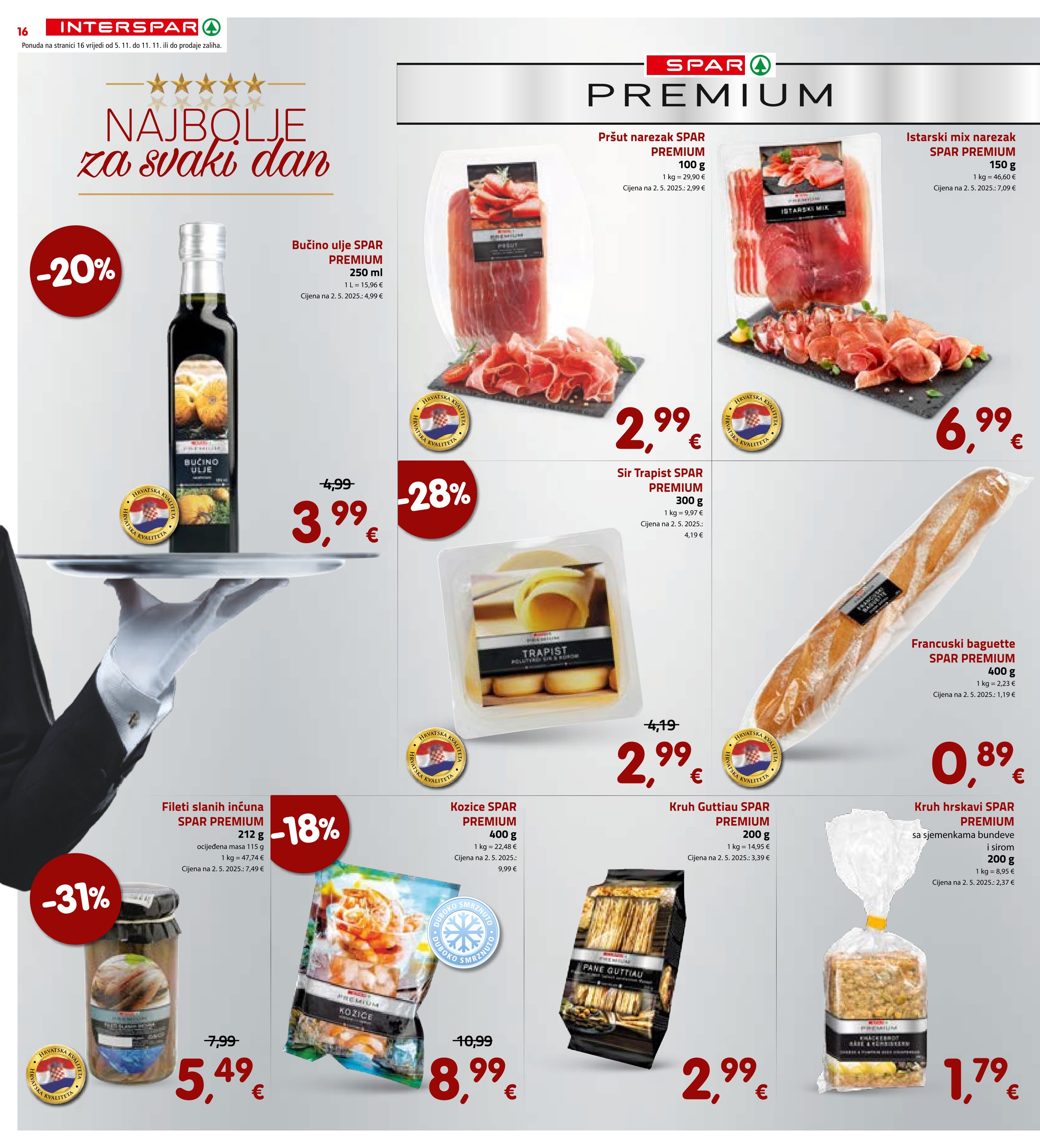 Stranica 16. Interspar kataloga - Akcije od 05.11. do 11.11.2025.