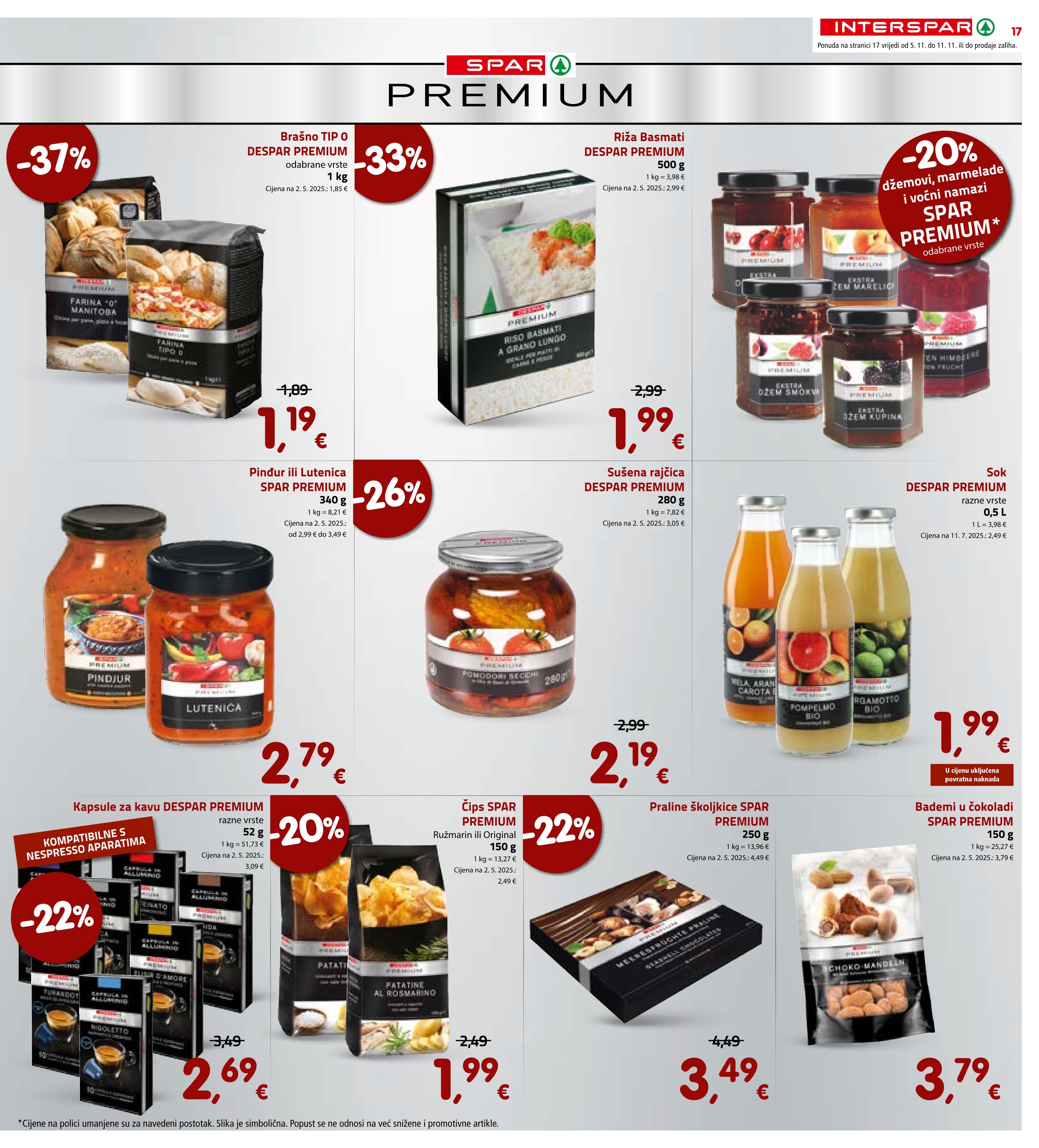 Stranica 17. Interspar kataloga - Akcije od 05.11. do 11.11.2025.