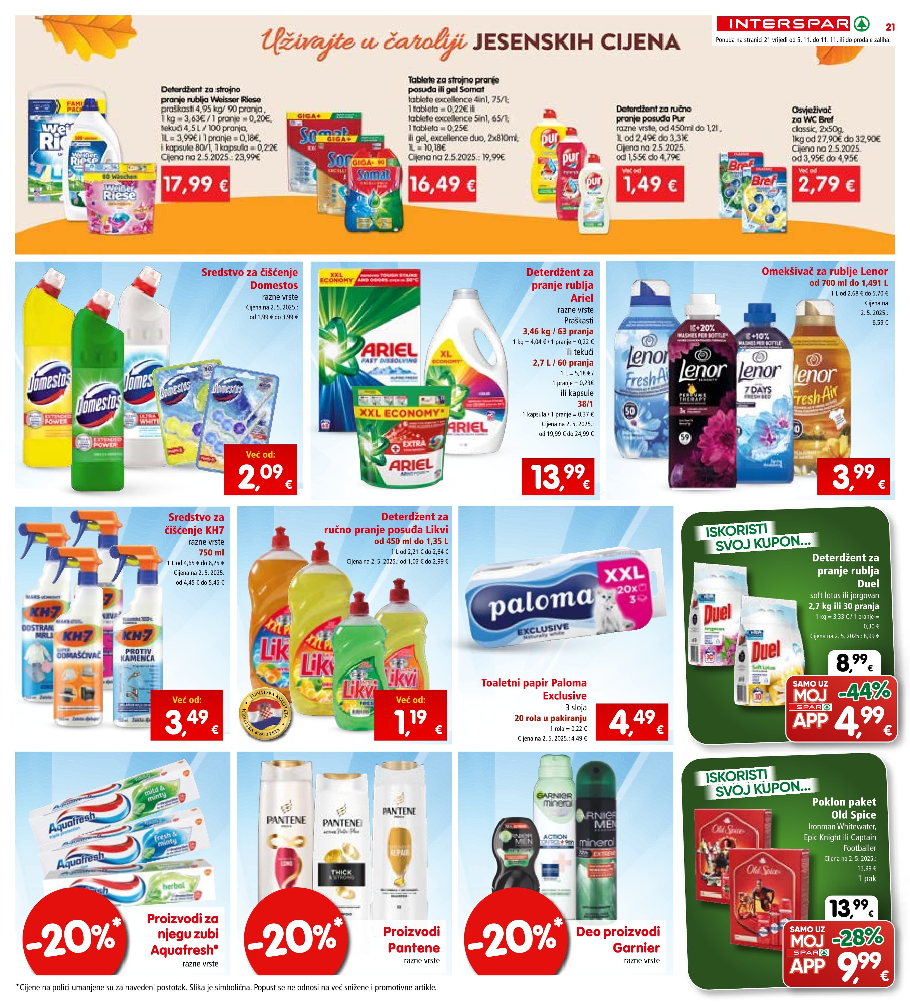 Stranica 21. Interspar kataloga - Akcije od 05.11. do 11.11.2025.