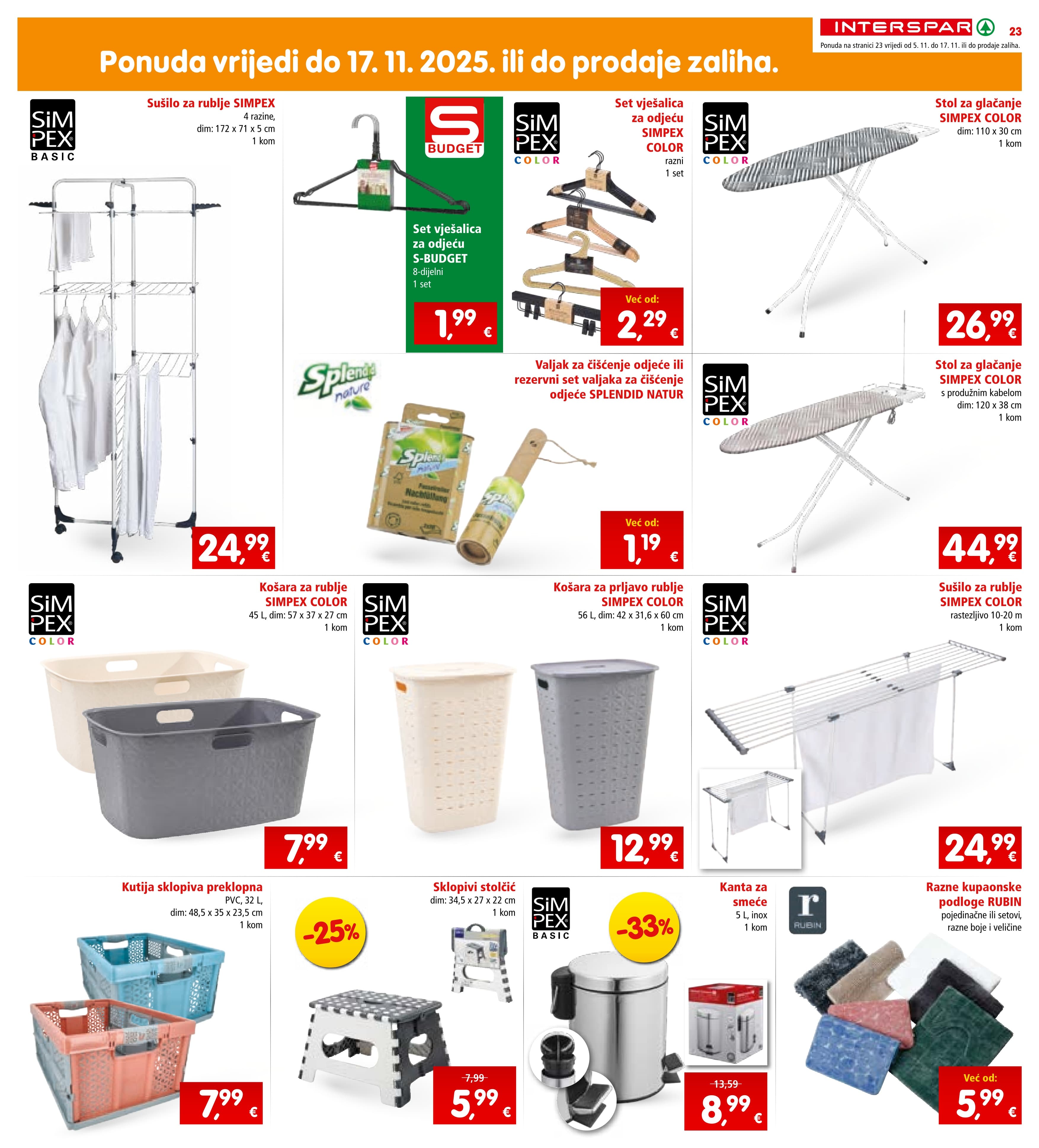 Stranica 26. Interspar kataloga - Akcije od 05.11. do 11.11.2025.