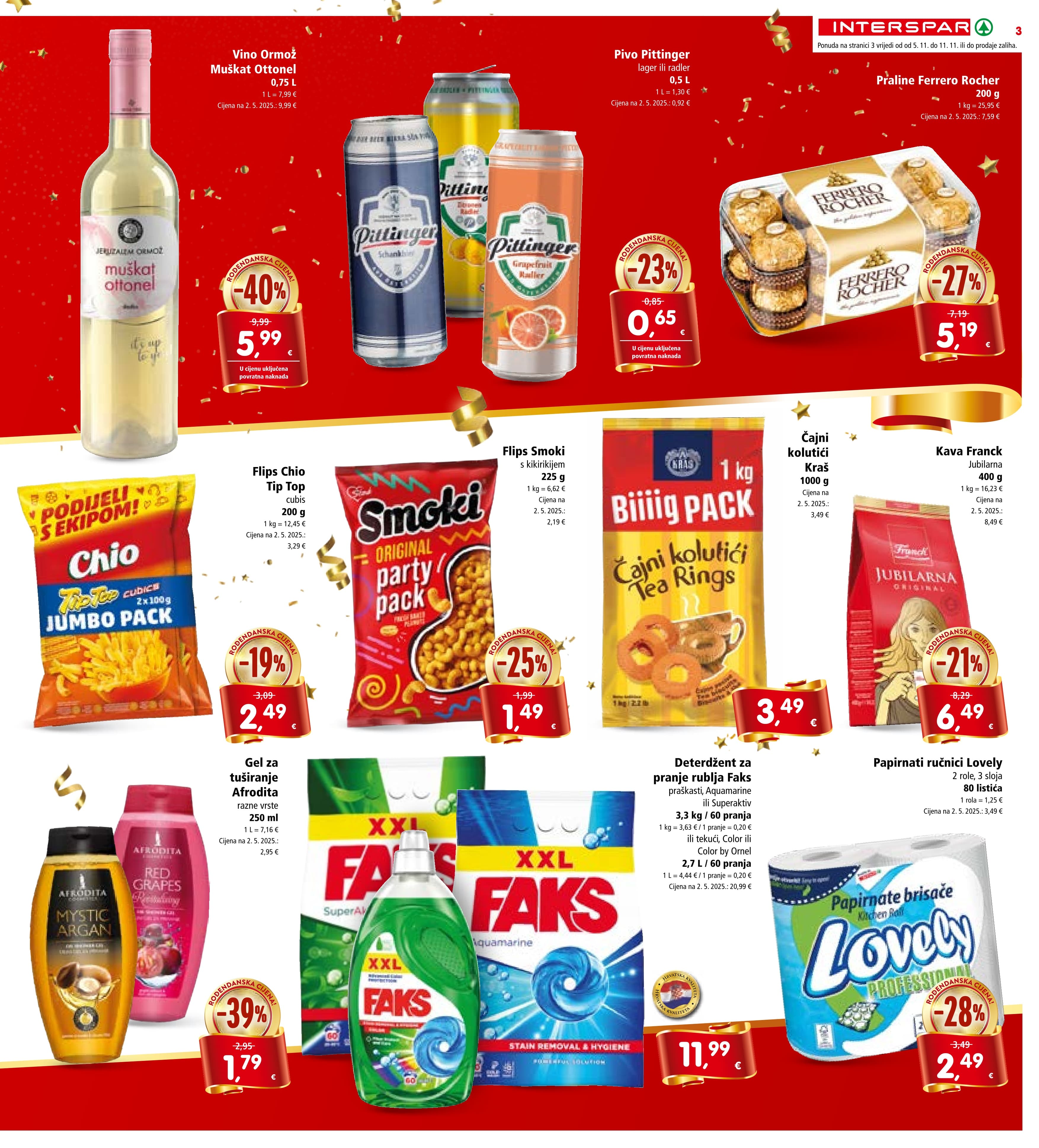 Stranica 3. Interspar kataloga - Akcije od 05.11. do 11.11.2025.