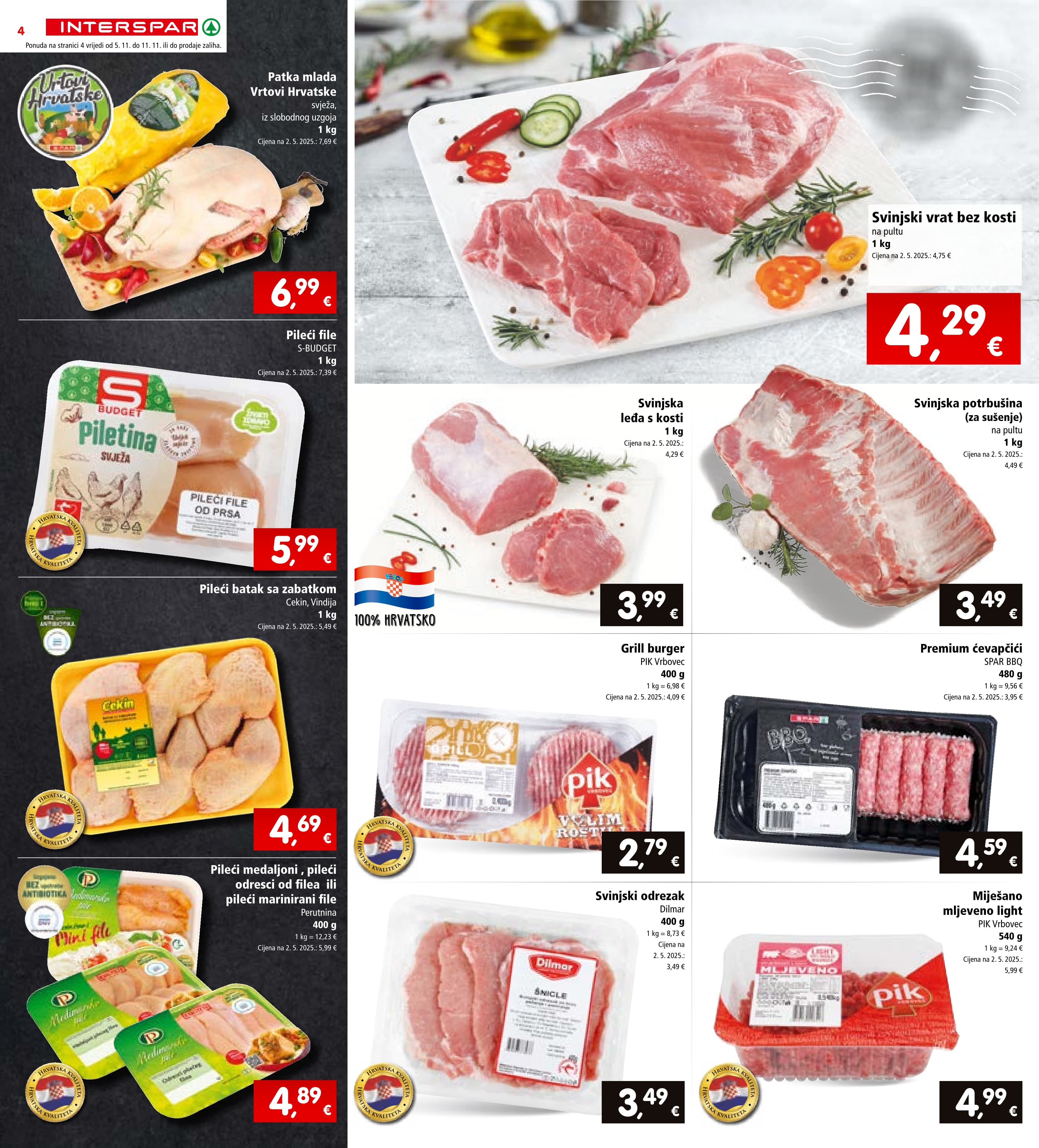 Stranica 4. Interspar kataloga - Akcije od 05.11. do 11.11.2025.