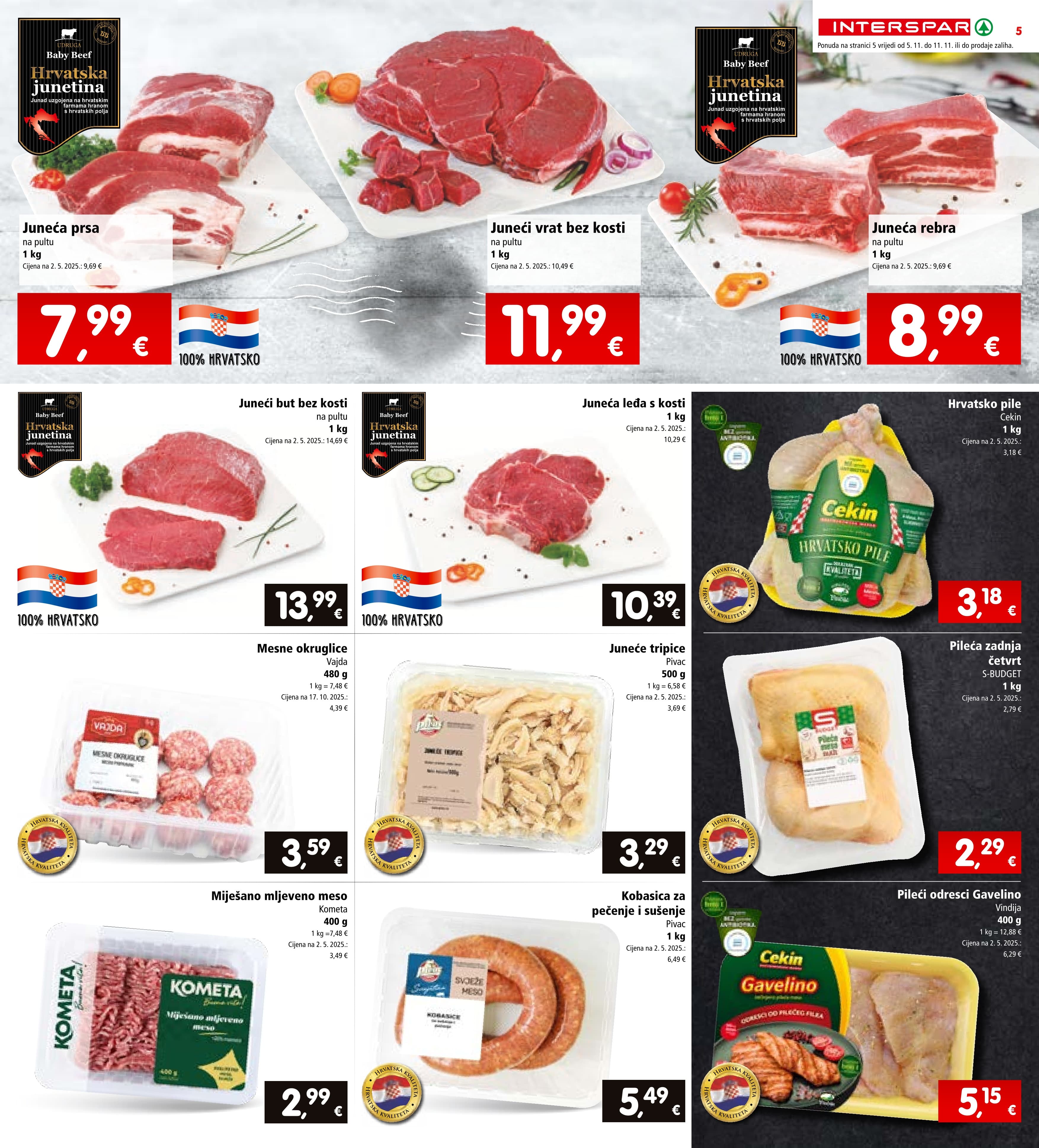 Stranica 5. Interspar kataloga - Akcije od 05.11. do 11.11.2025.