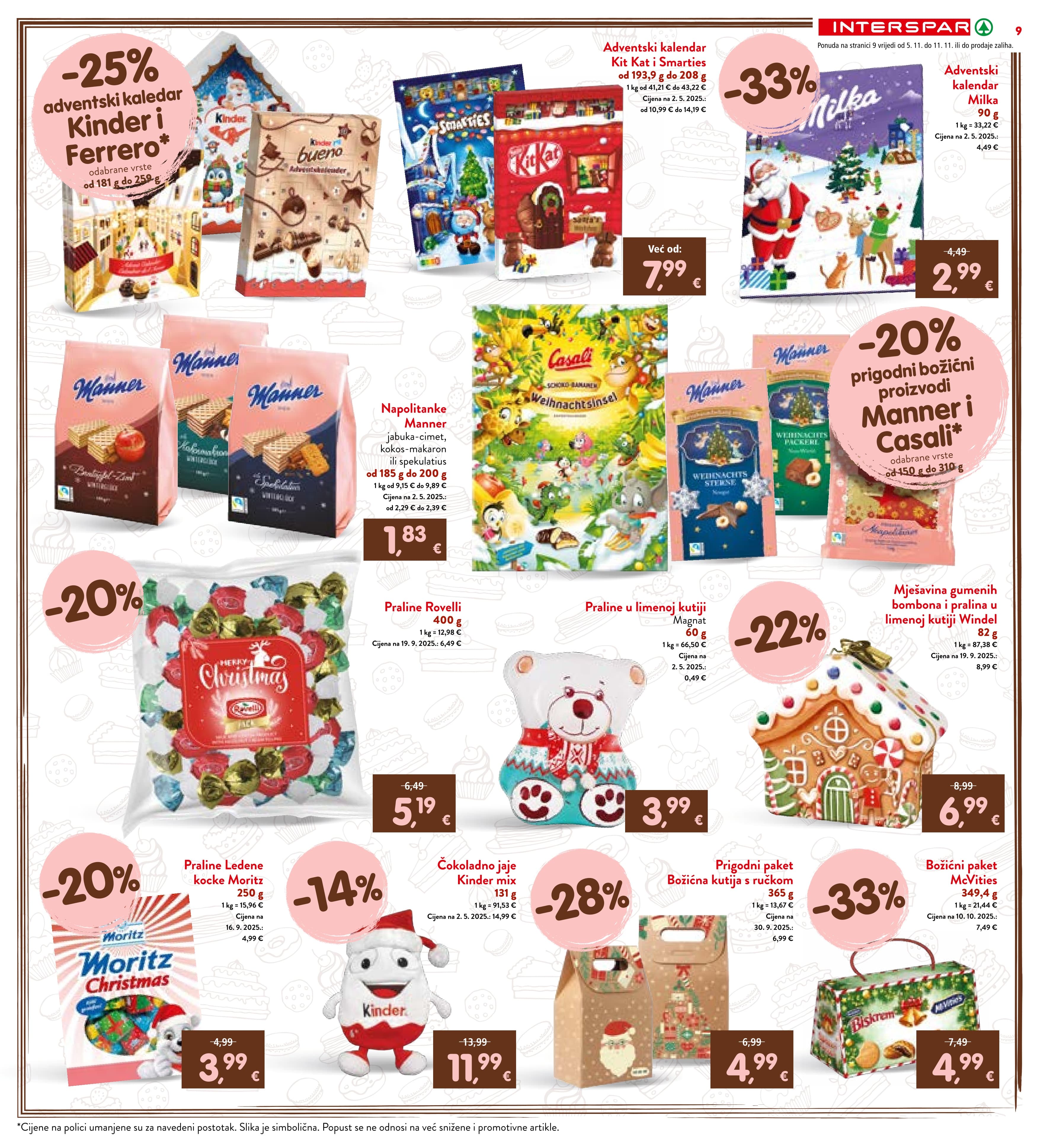 Stranica 9. Interspar kataloga - Akcije od 05.11. do 11.11.2025.