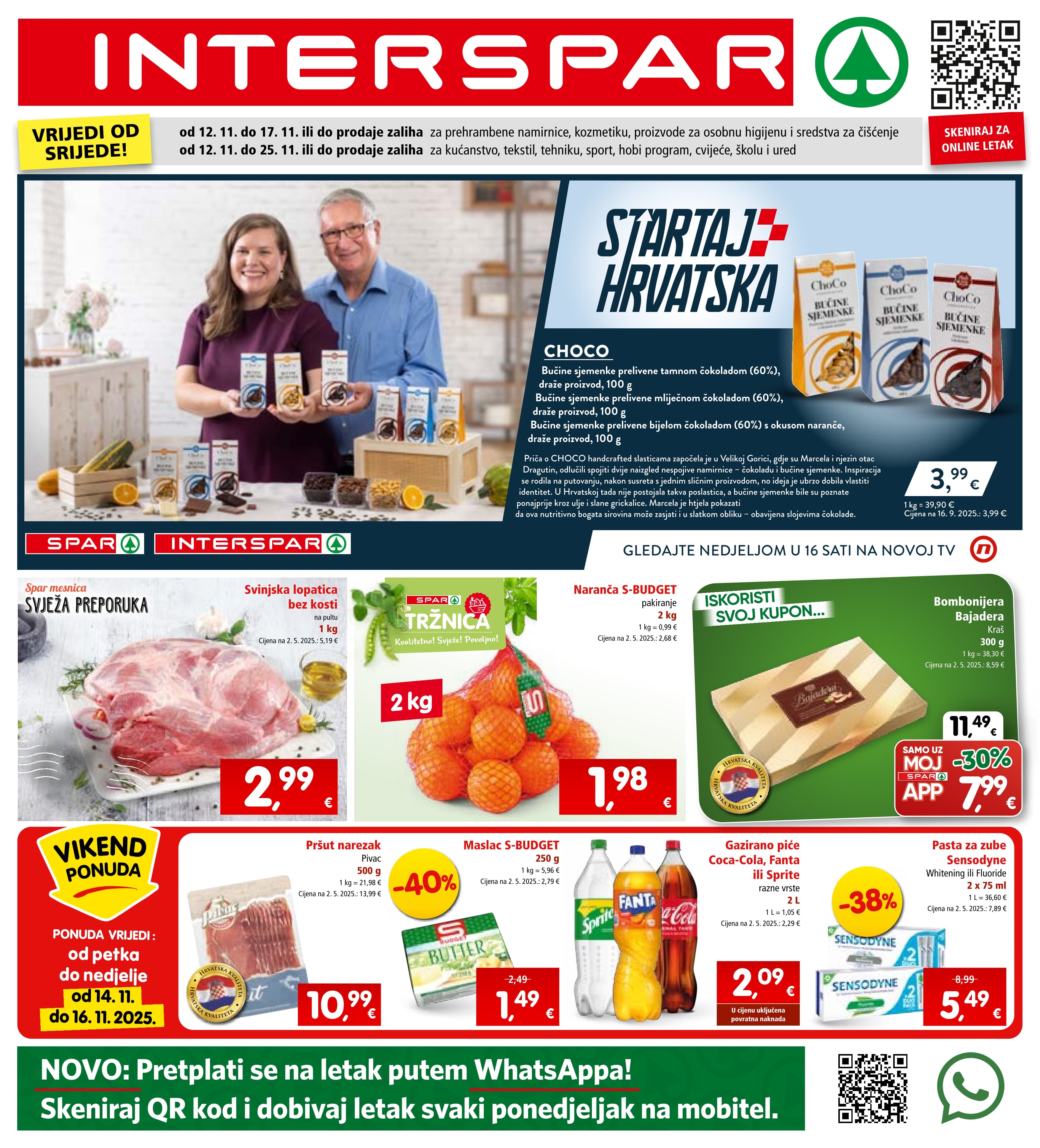 Stranica 1. Interspar kataloga - Akcije od 12.11. do 17.11.2025.