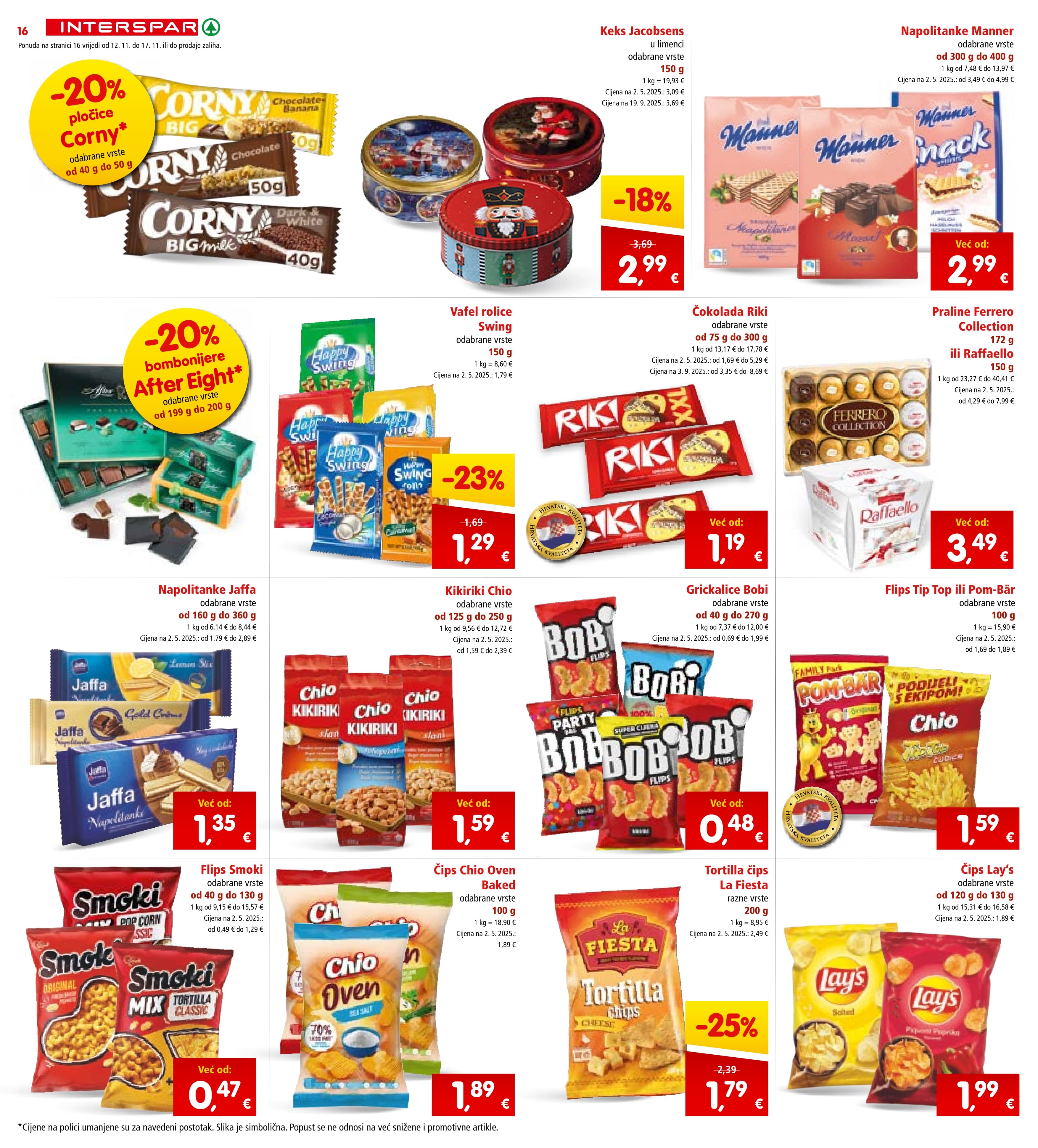 Stranica 18. Interspar kataloga - Akcije od 12.11. do 17.11.2025.