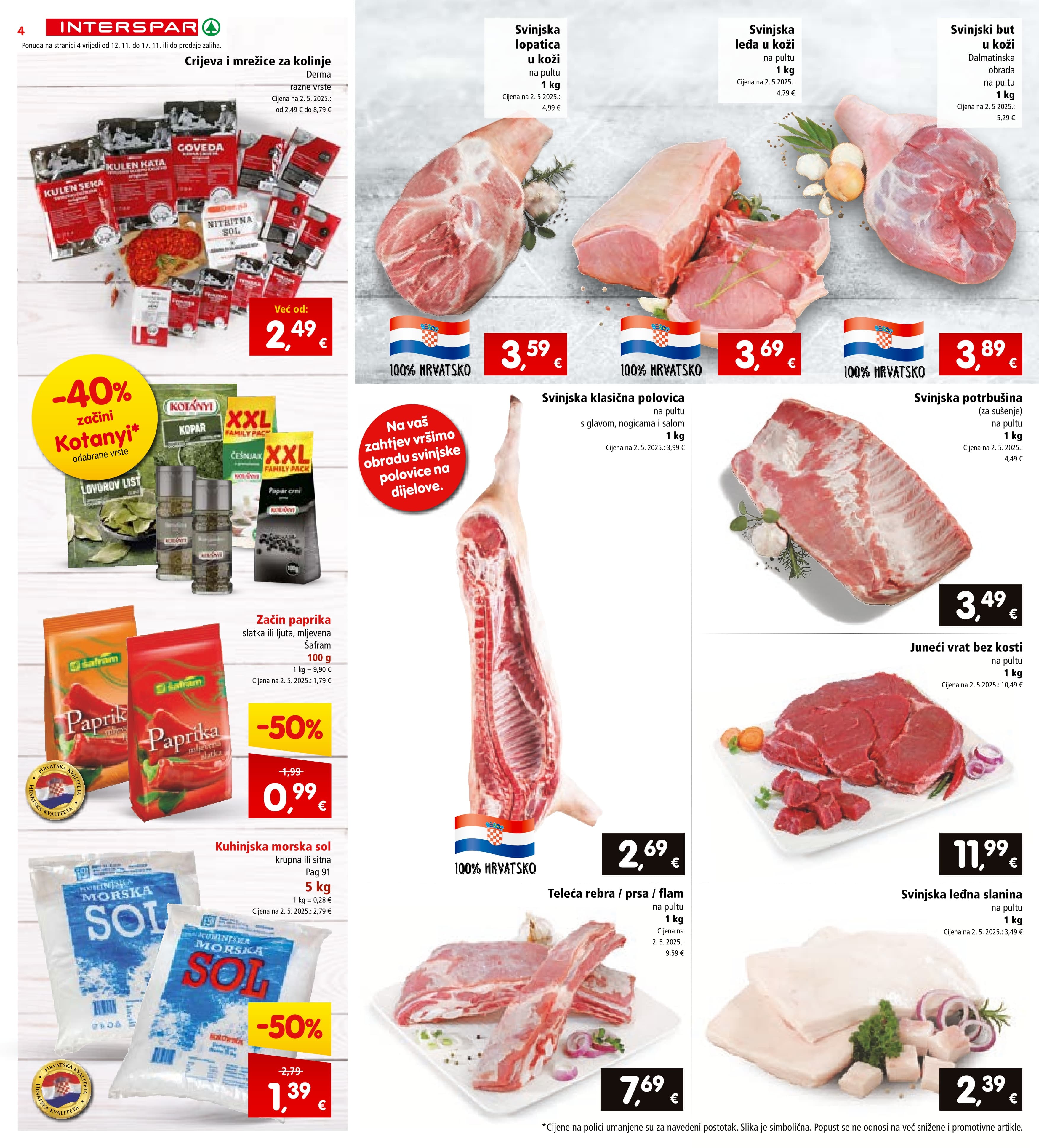 Stranica 4. Interspar kataloga - Akcije od 12.11. do 17.11.2025.