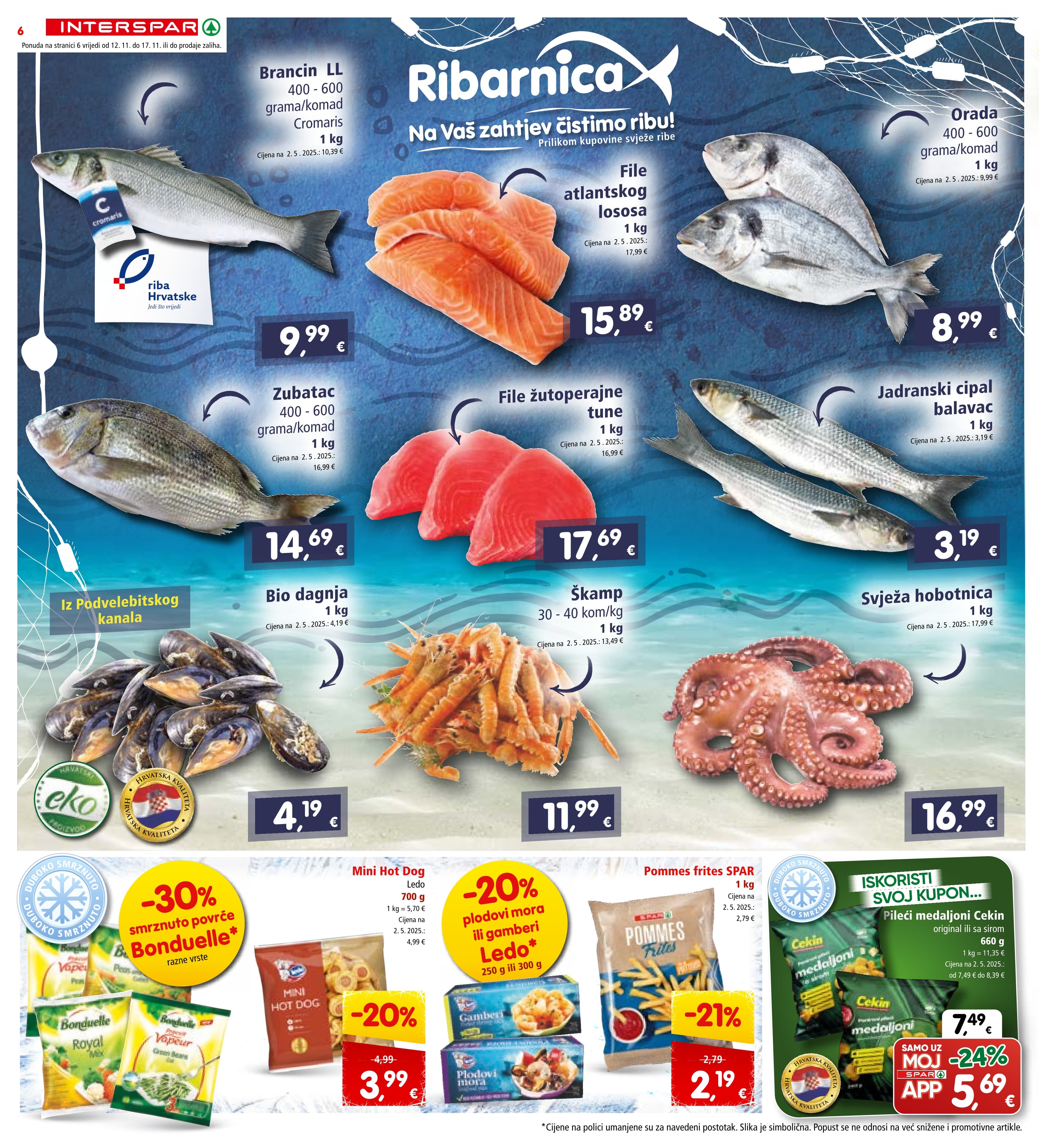 Stranica 6. Interspar kataloga - Akcije od 12.11. do 17.11.2025.