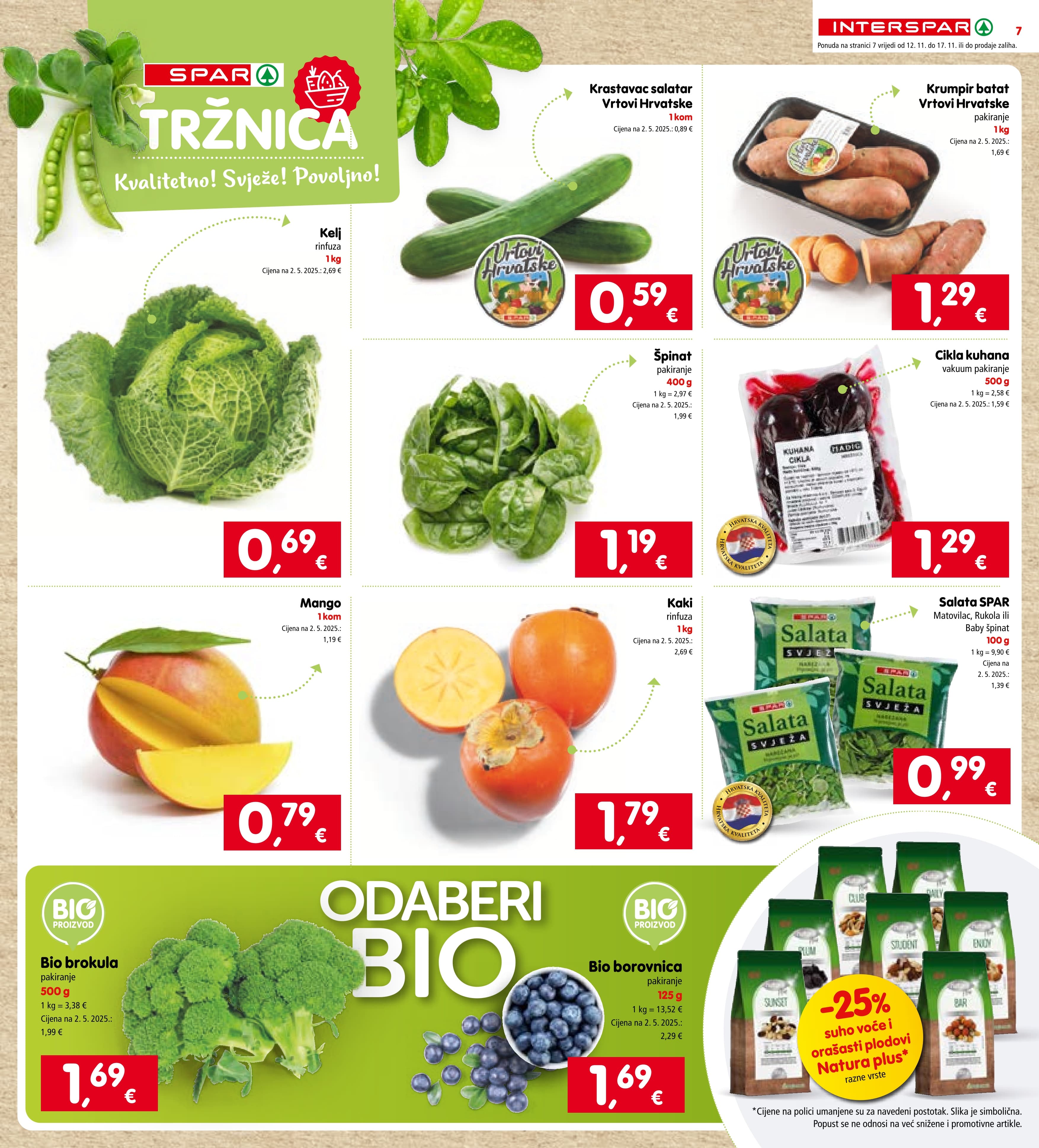 Stranica 7. Interspar kataloga - Akcije od 12.11. do 17.11.2025.