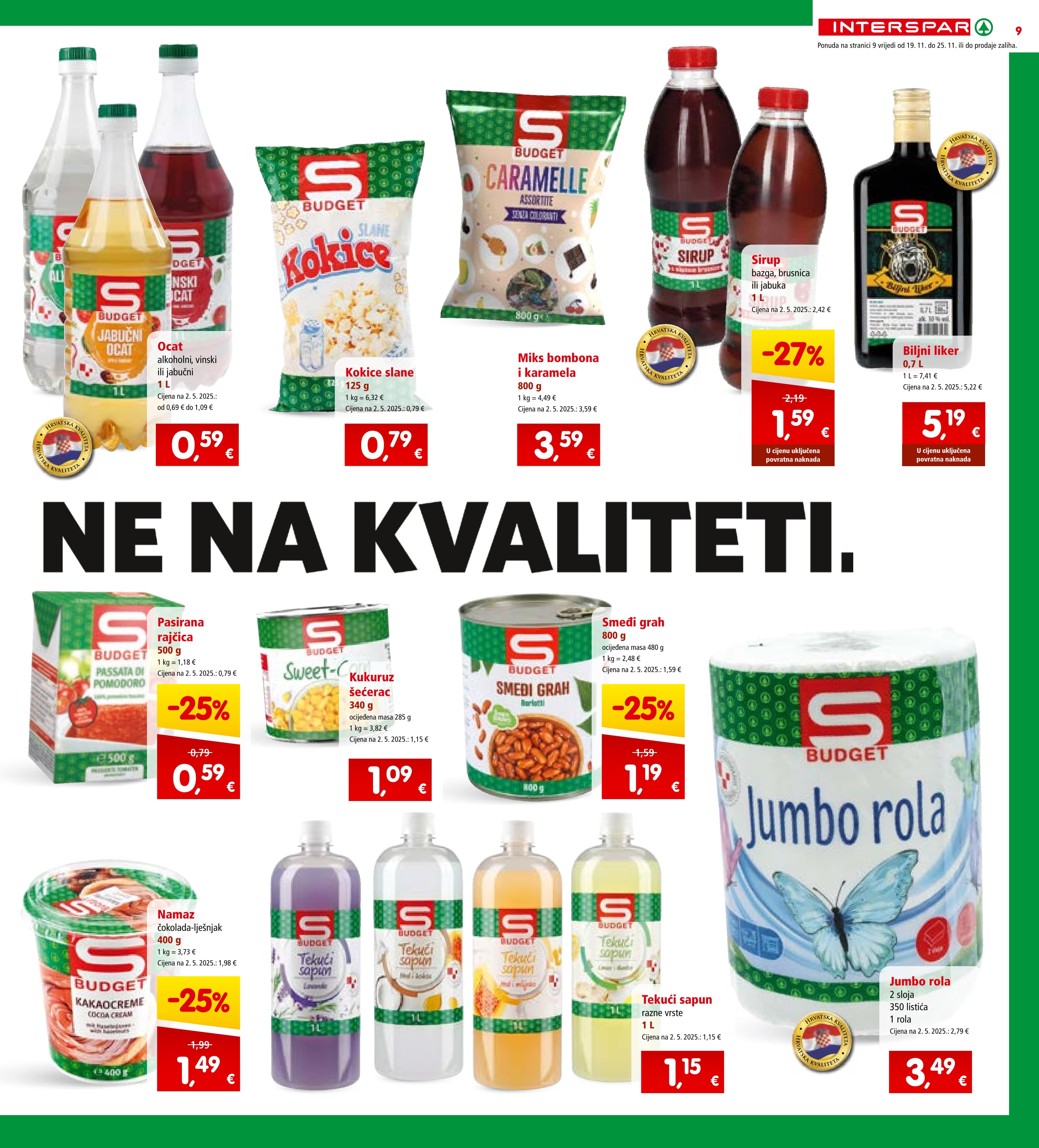 Stranica 11. Interspar kataloga - Akcije od 19.11. do 25.11.2025.